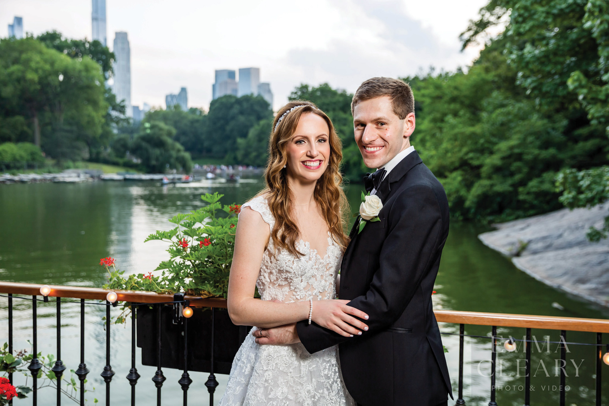 Wedding photo of the couple