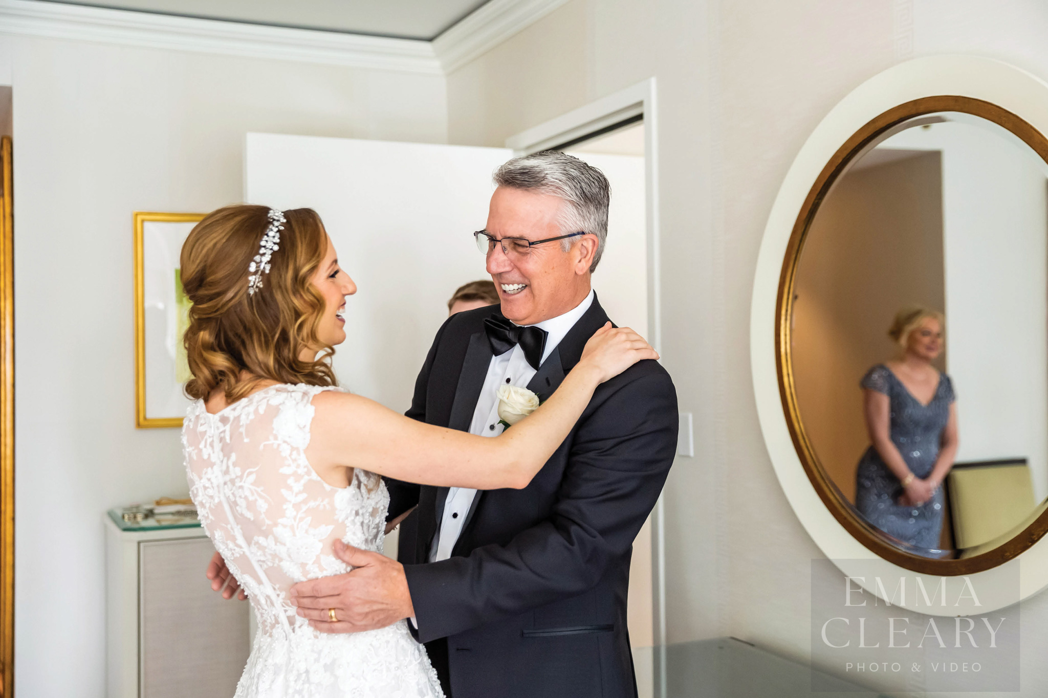The bride and the father