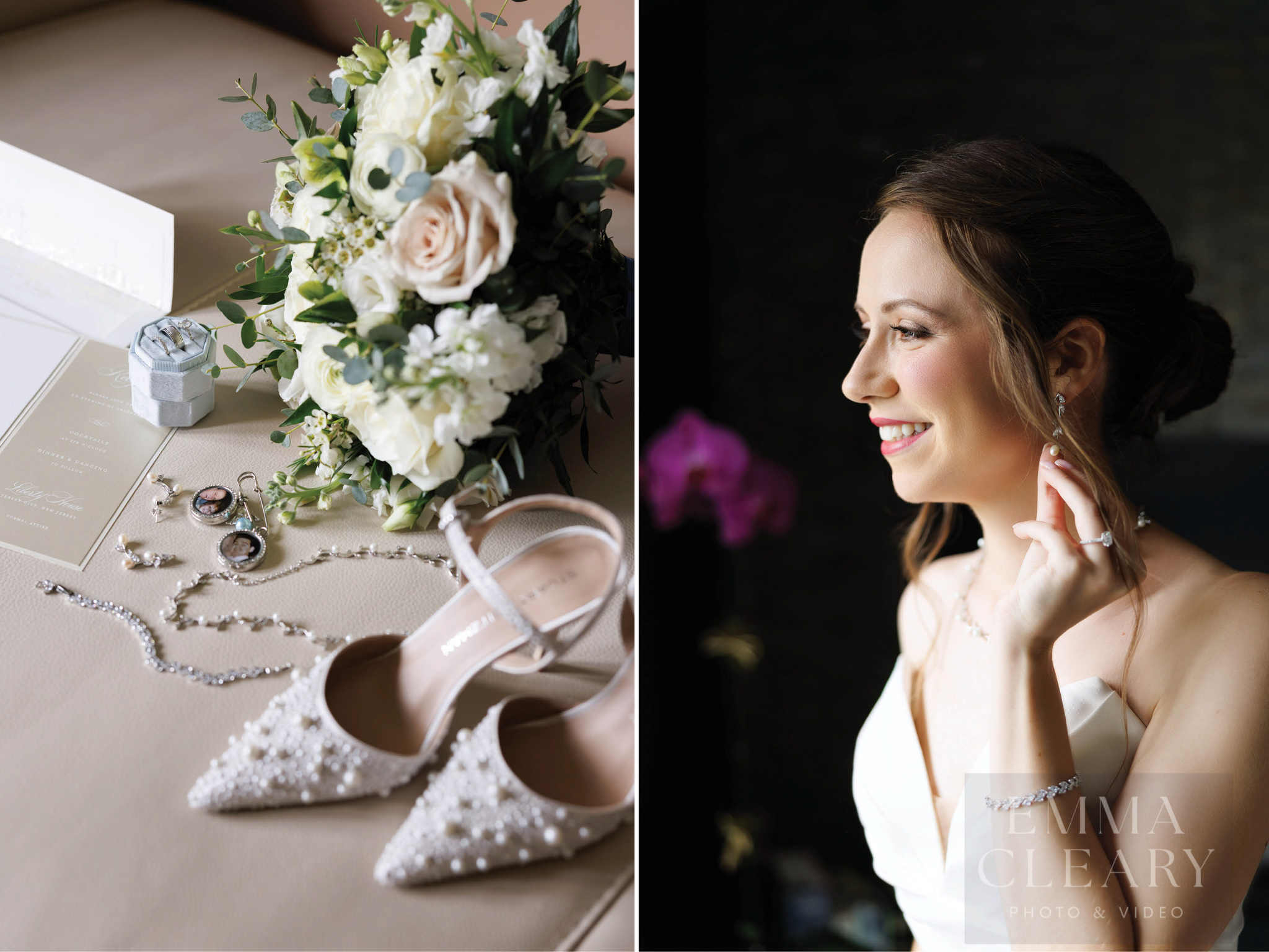 The bride and wedding bridal details