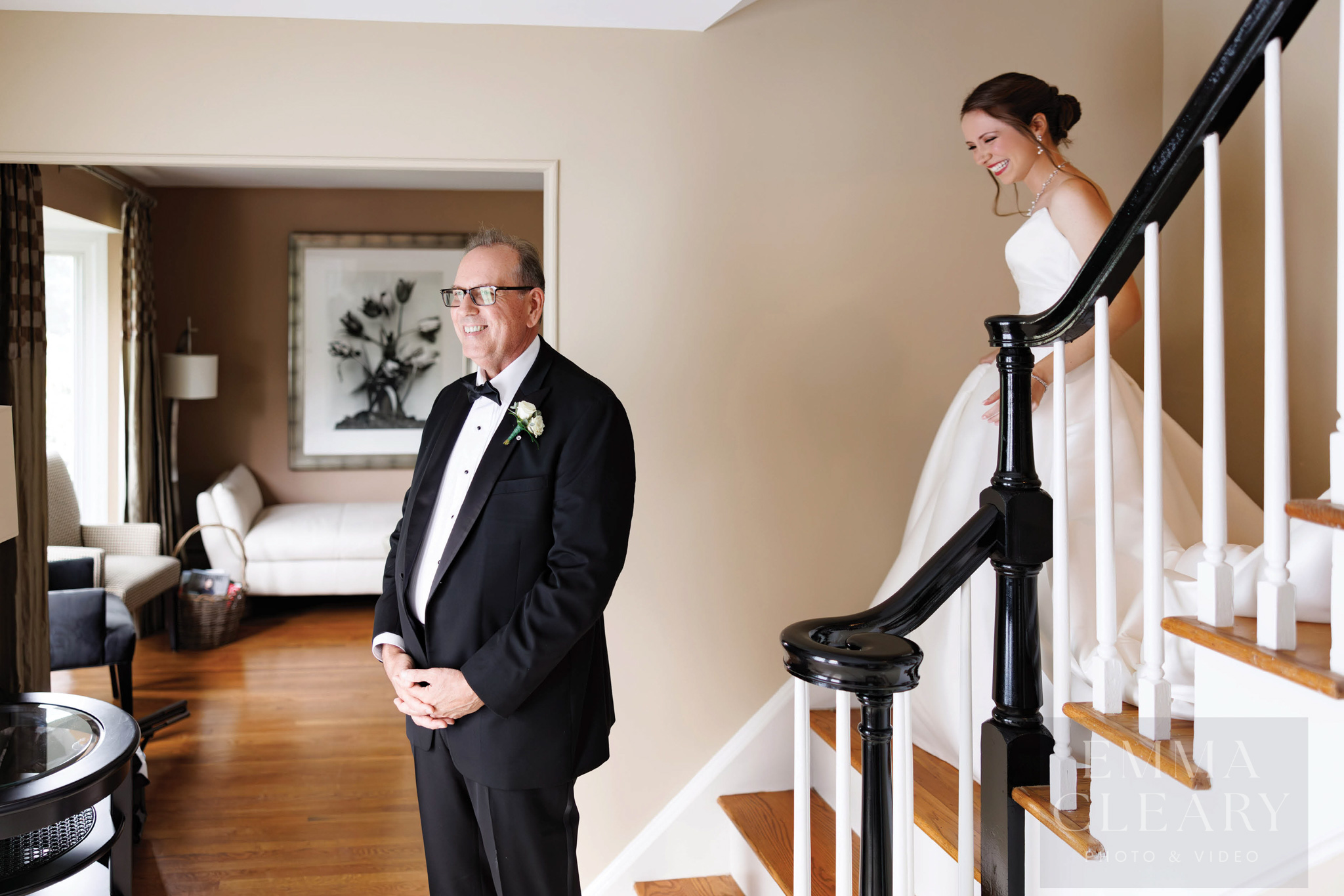 The bride and the father