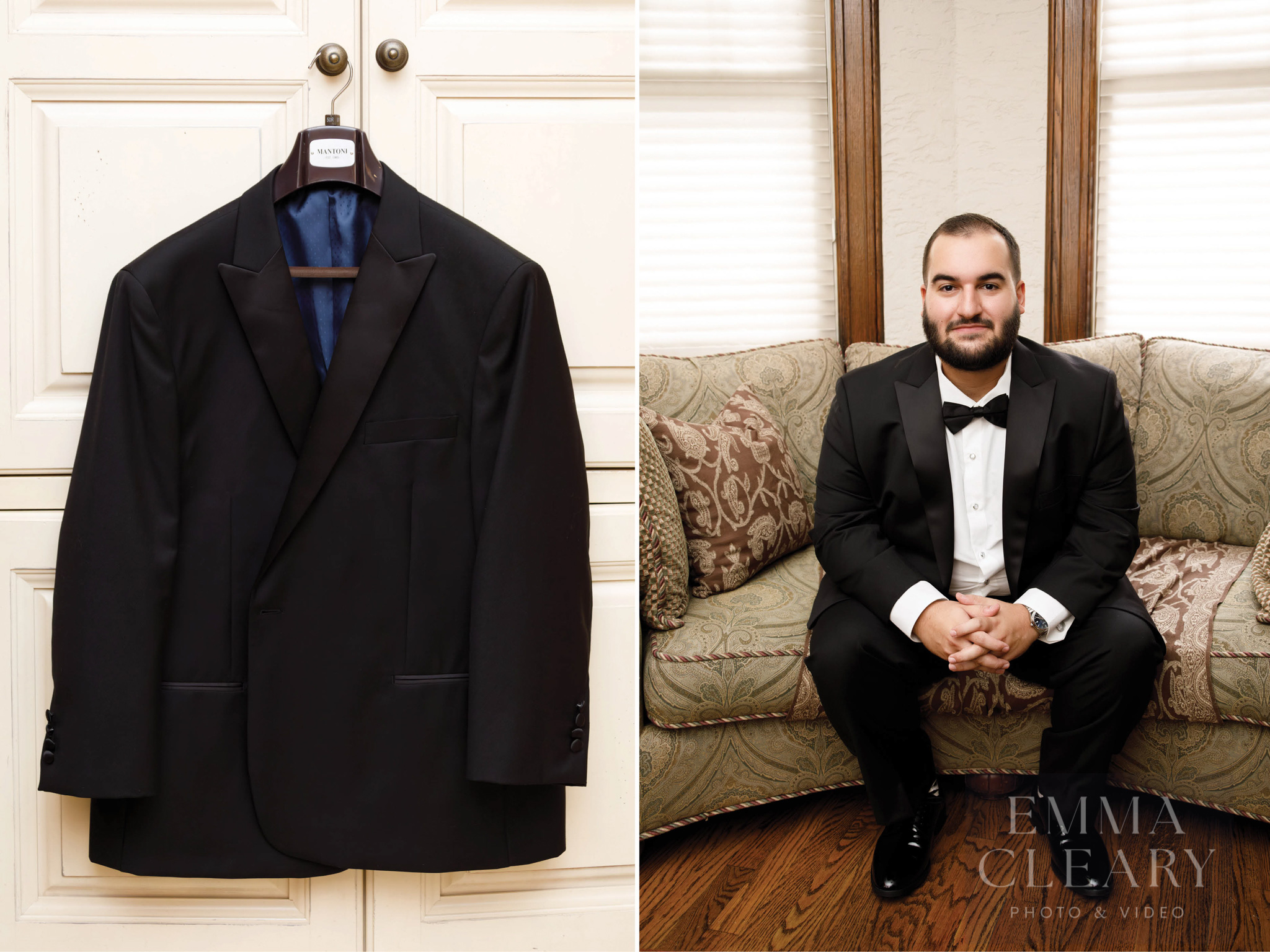 Groom's wedding morning portrait
