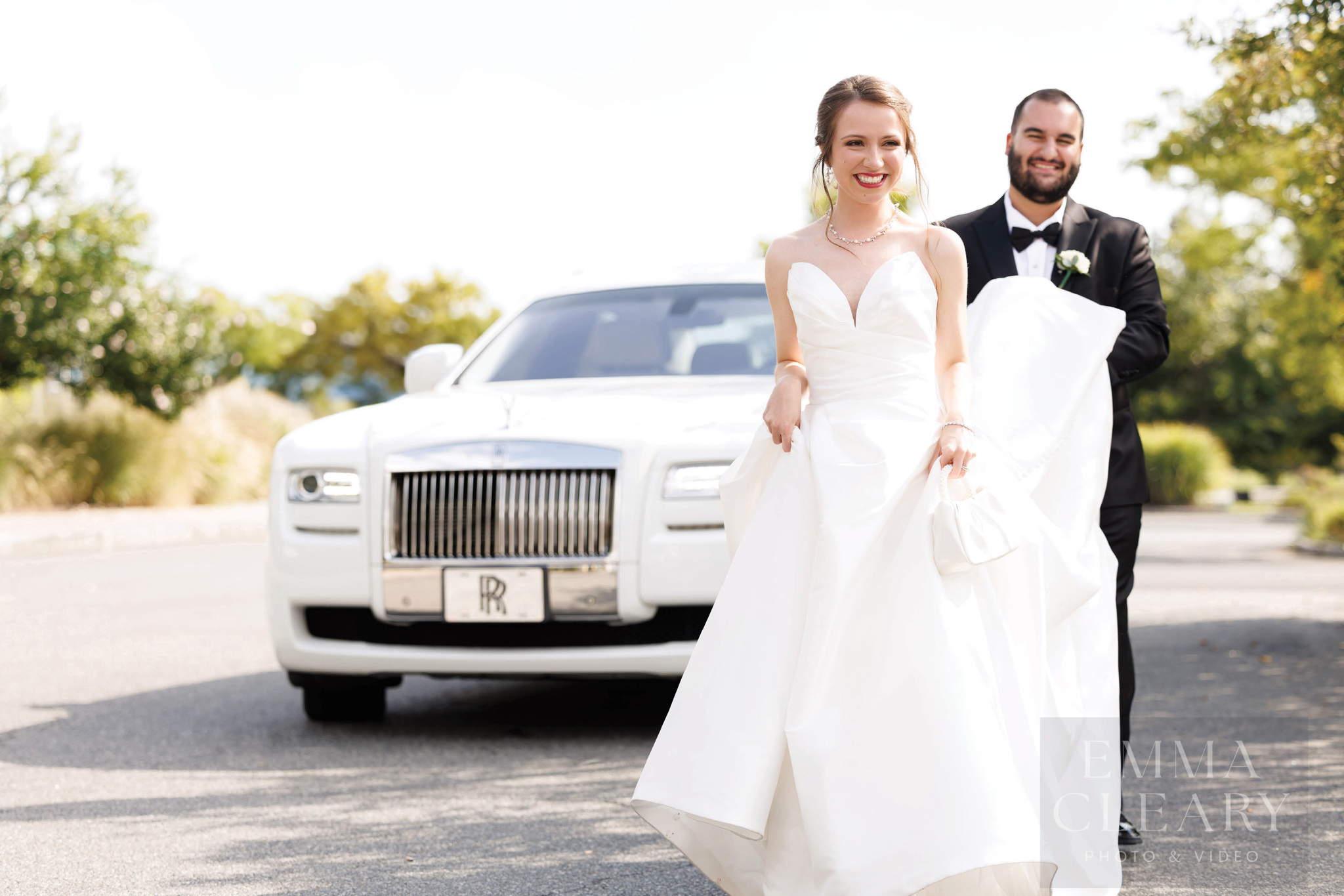 Wedding photo of the couple