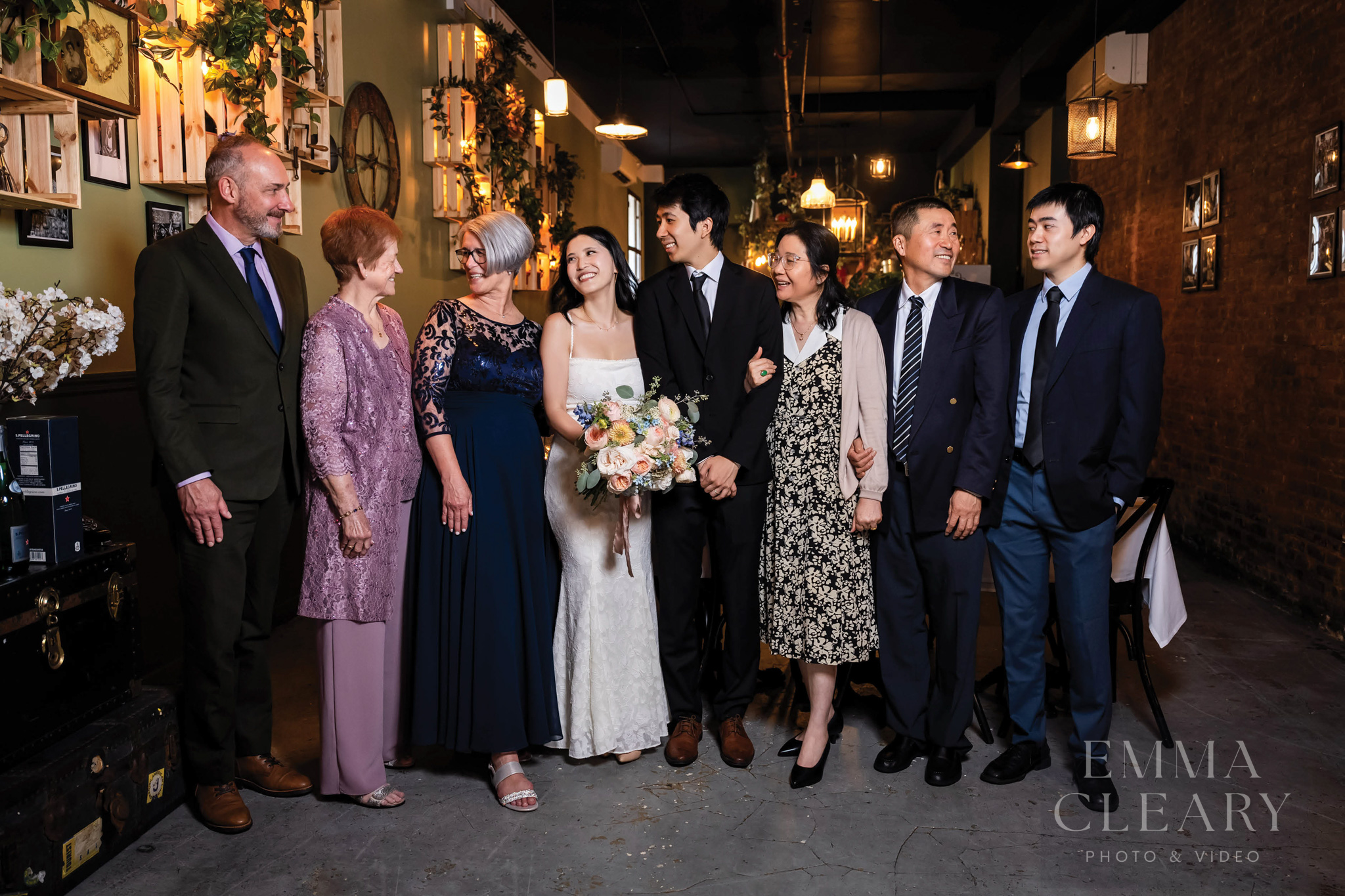 Group wedding portrait