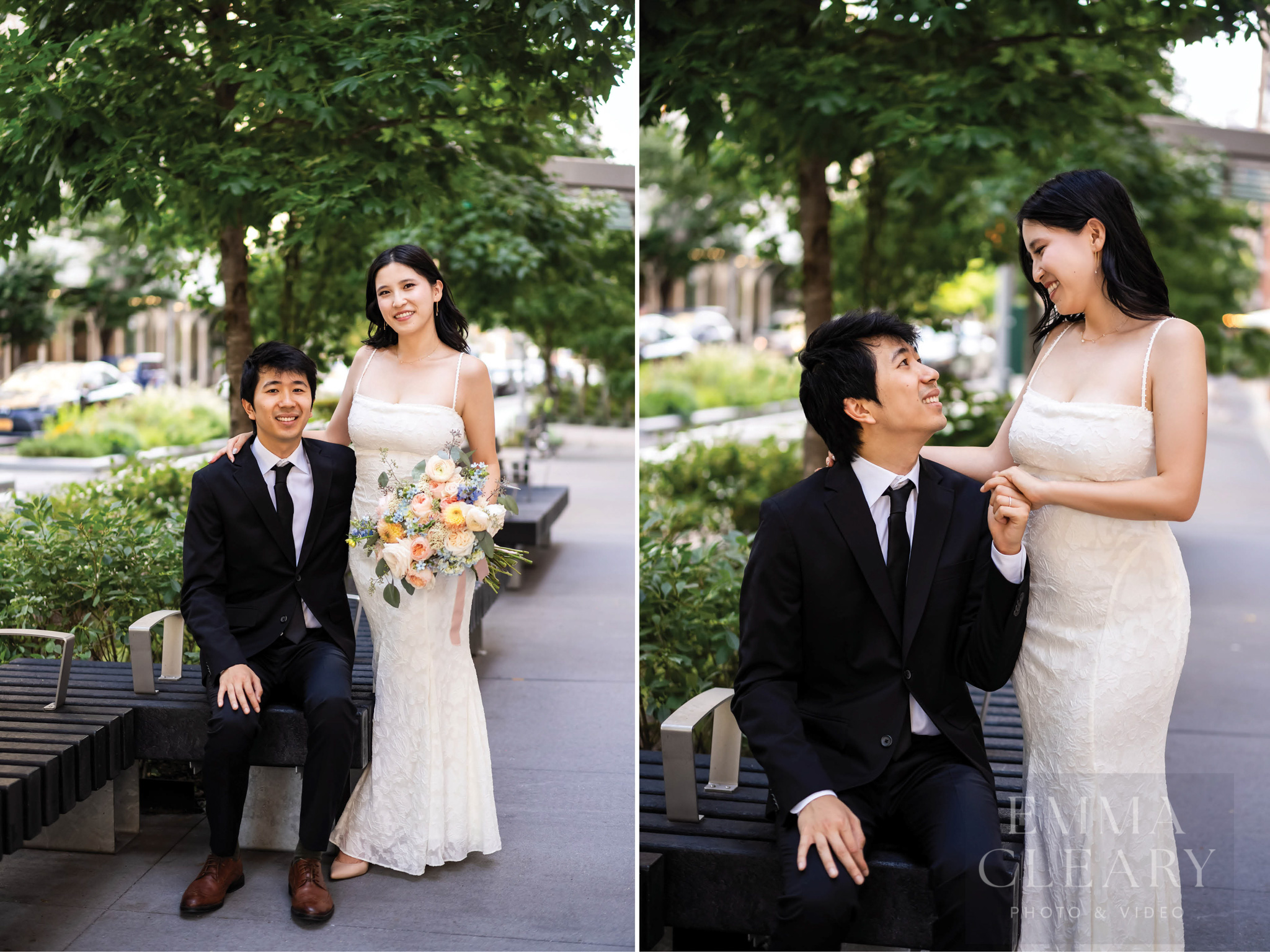 Wedding photo of the couple