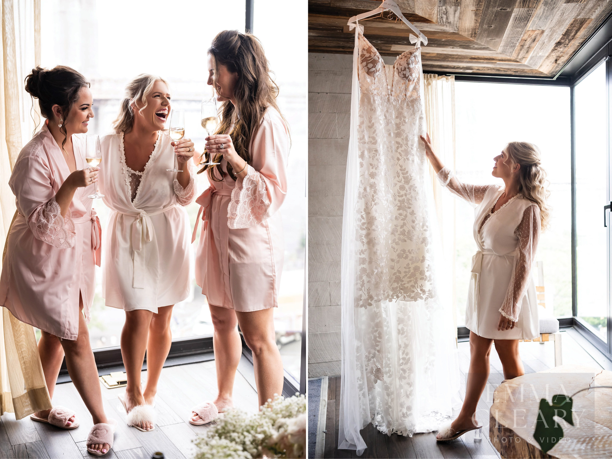 Bride and wedding dress