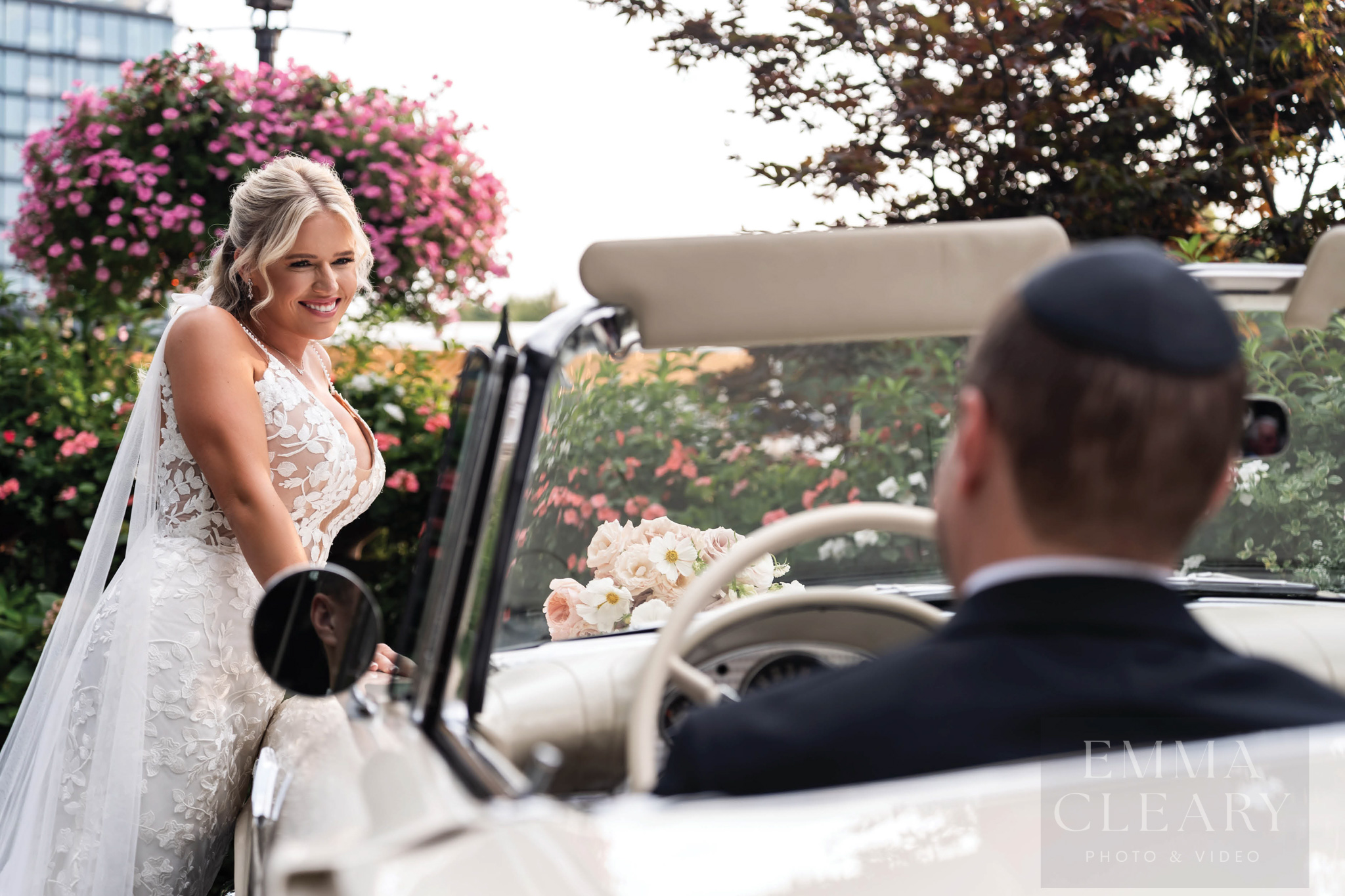 Portrait of the bride outdoors
