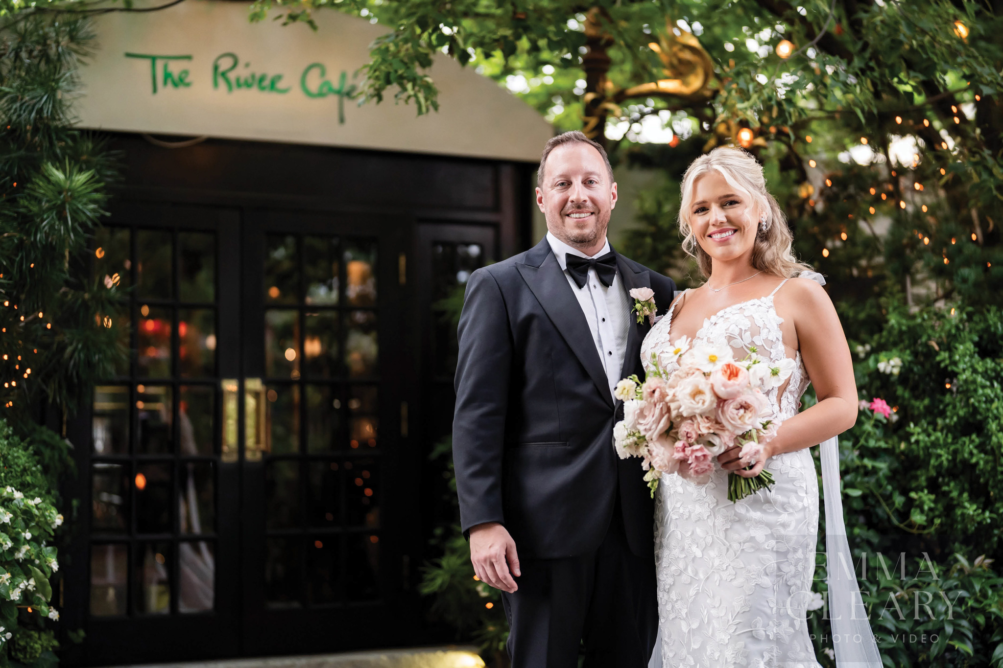 Wedding photo of the couple