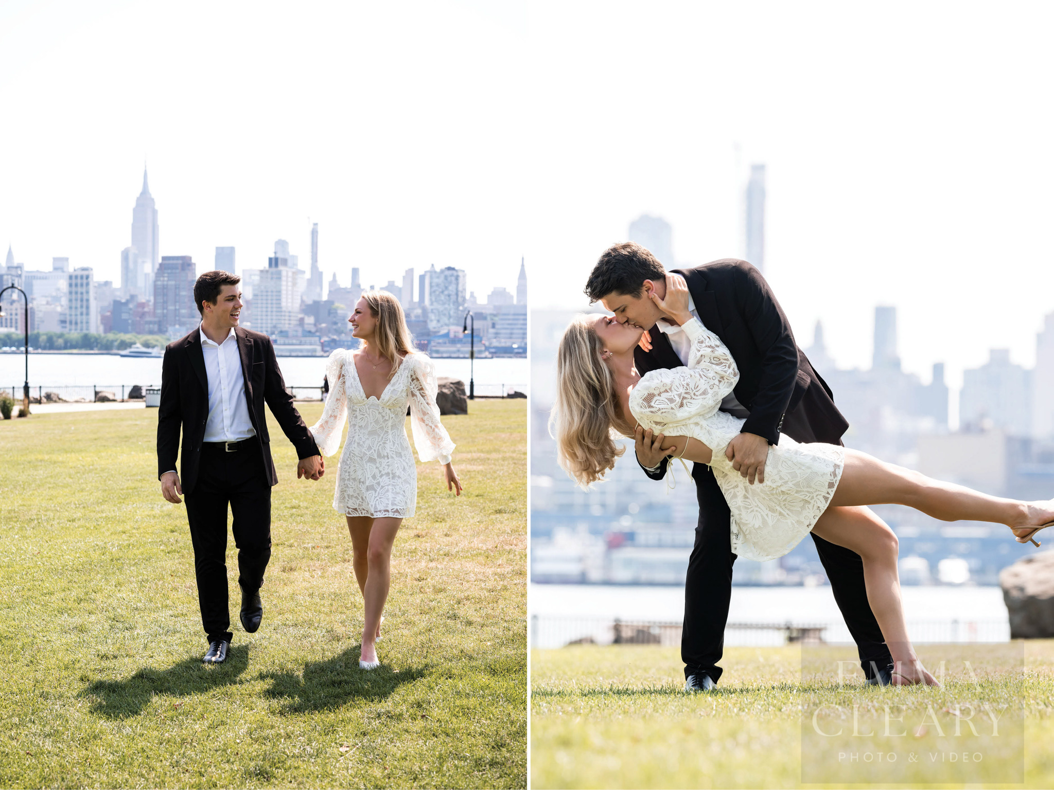 A couple's kiss