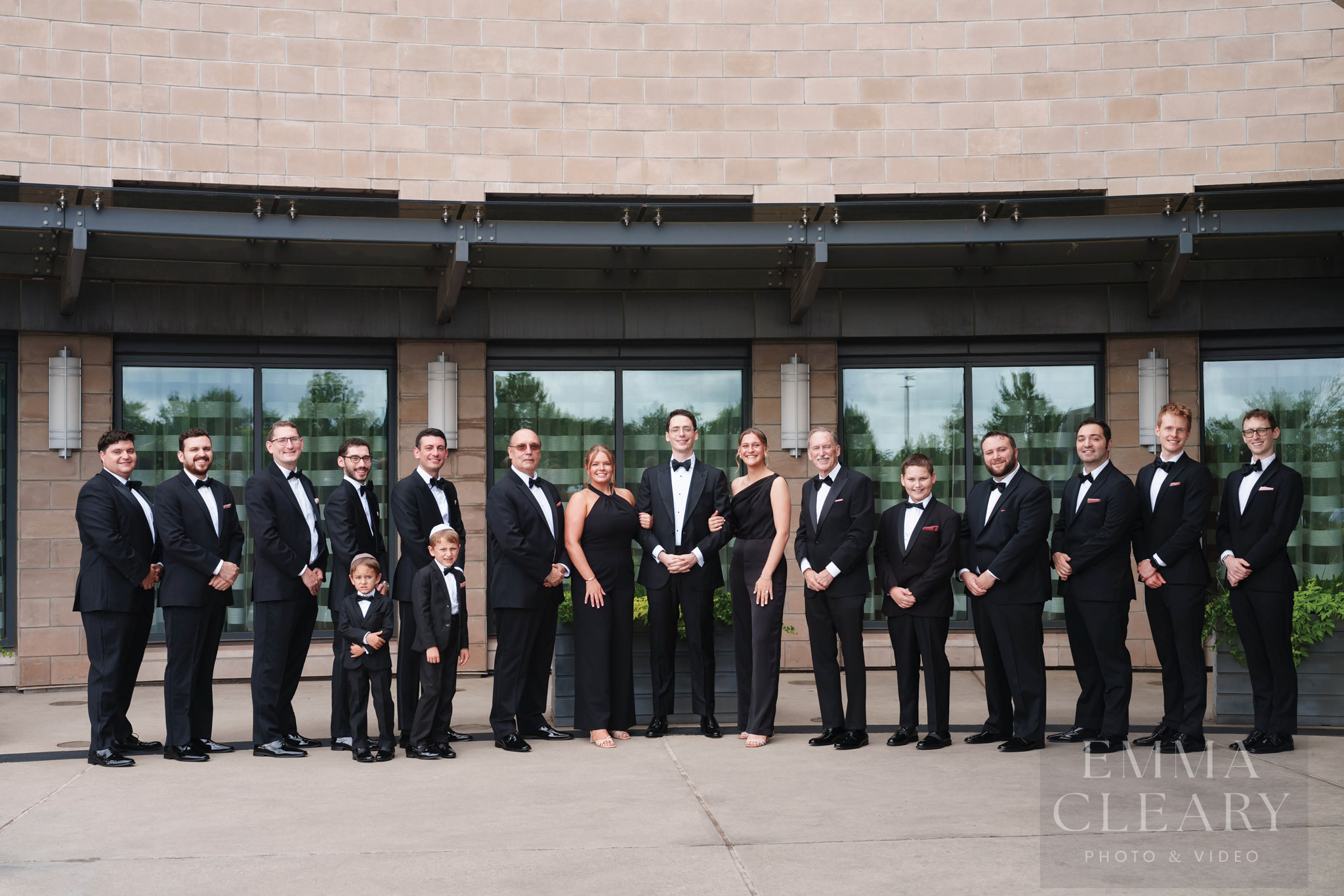 Group wedding portrait