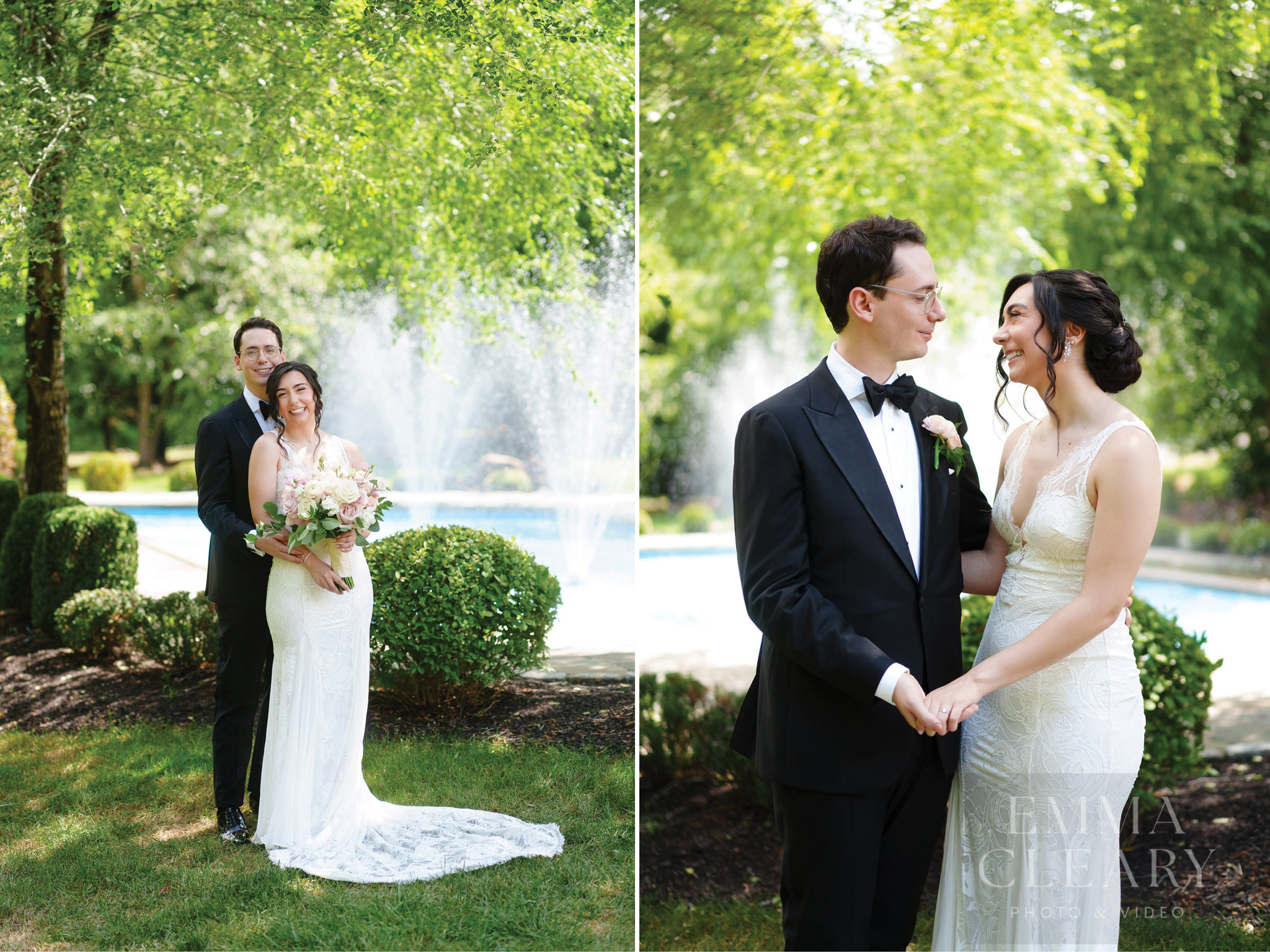 Wedding photo of the couple