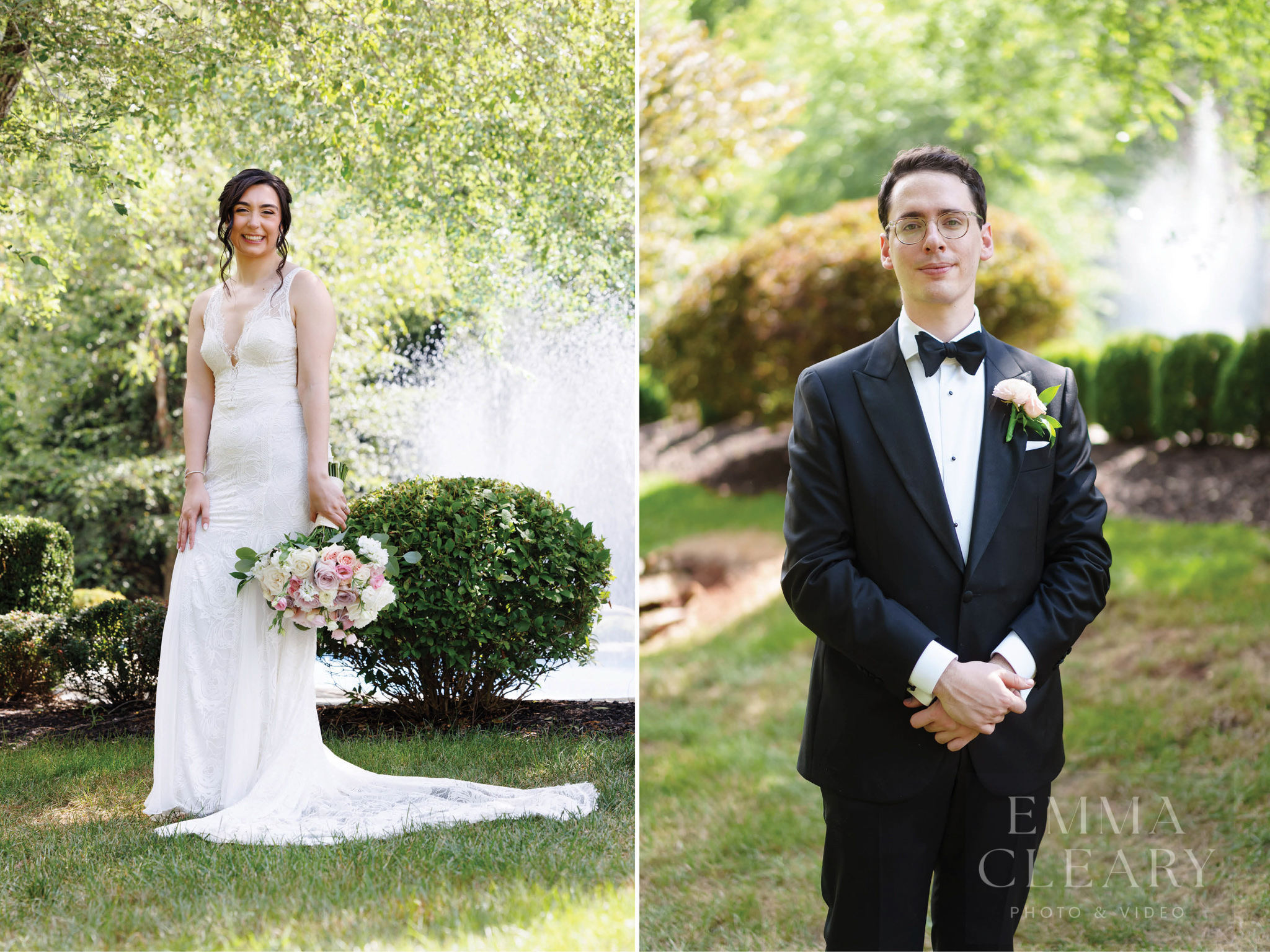 Wedding photo of the bride and groom
