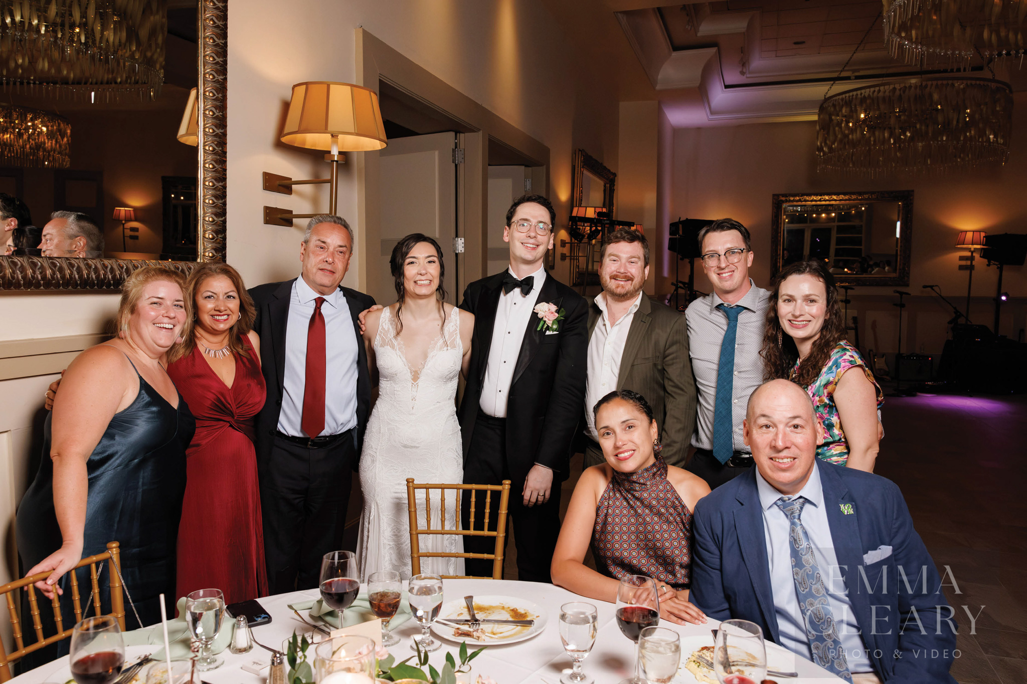 Group wedding portrait