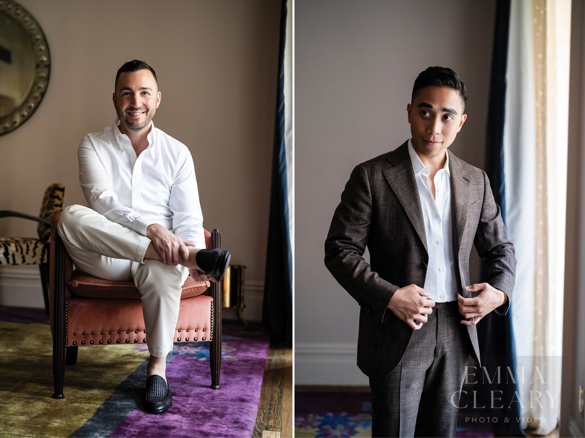 Wedding portrait of the grooms