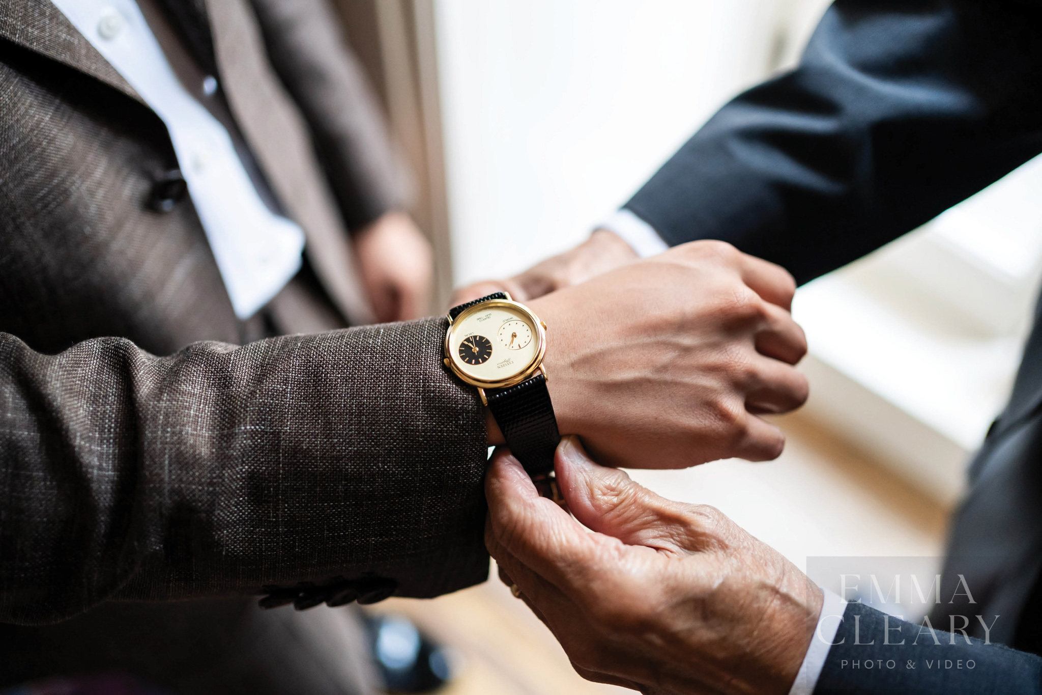 The groom's watch