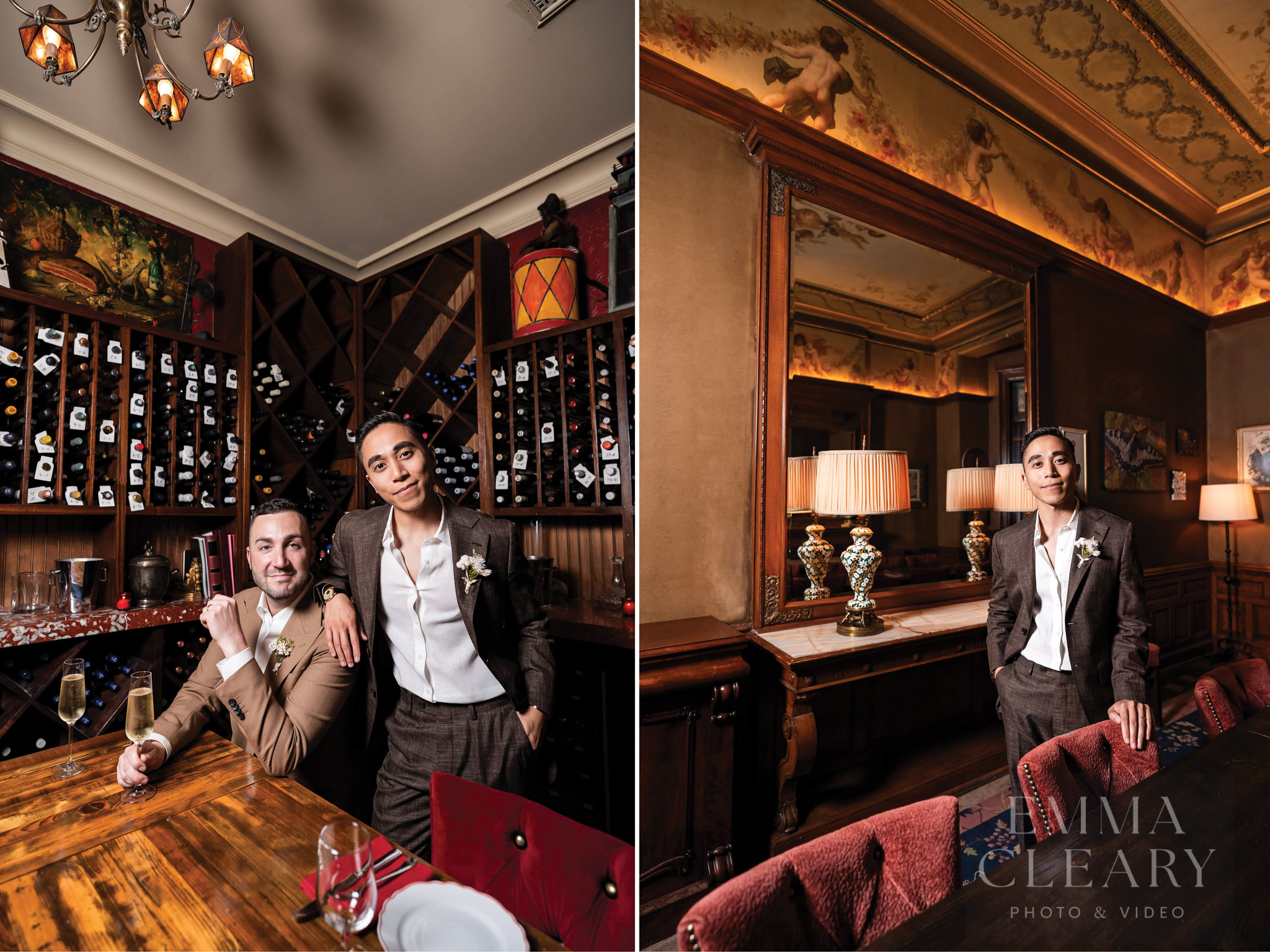 Wedding portrait of the grooms