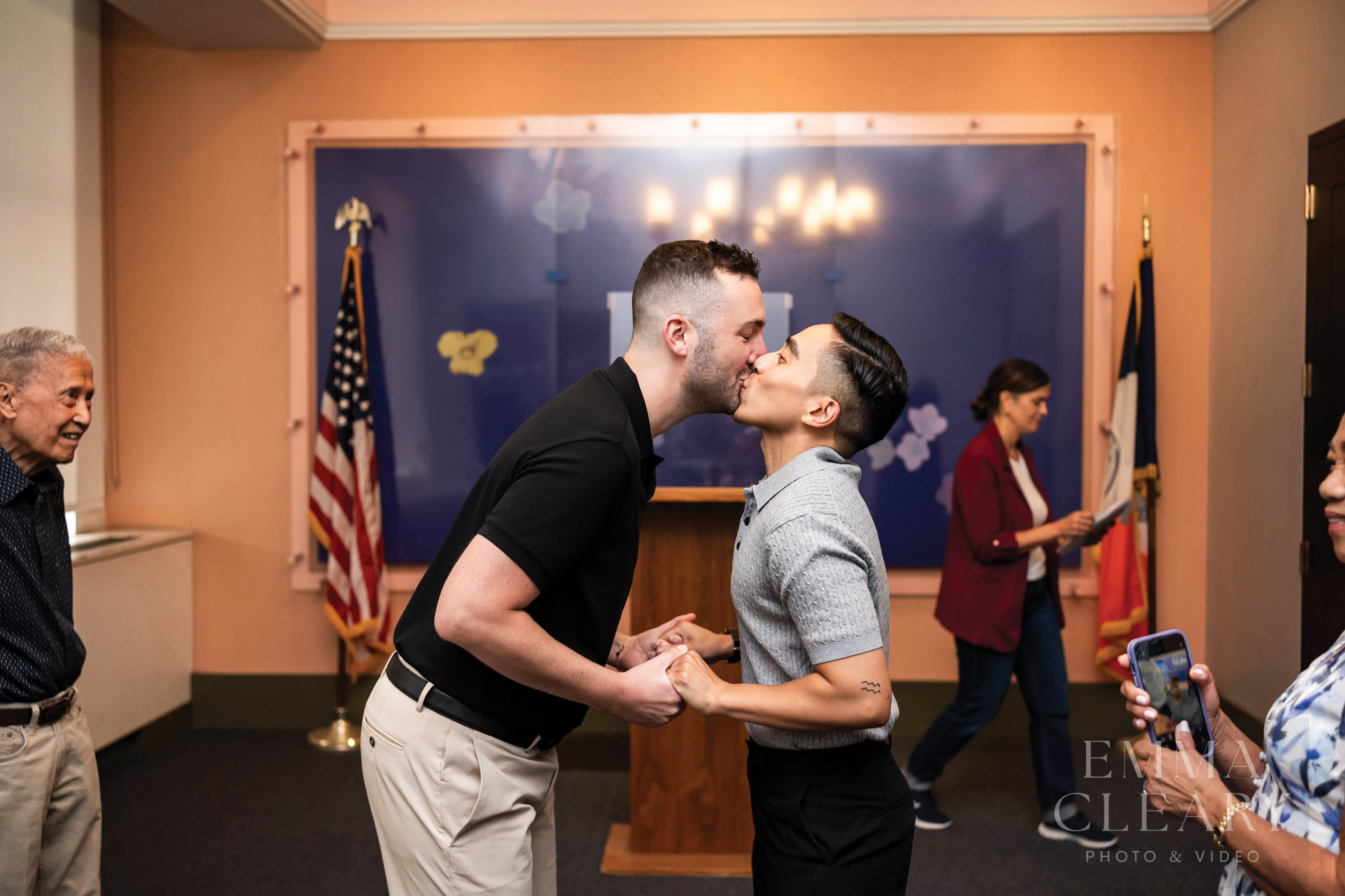 Wedding kiss