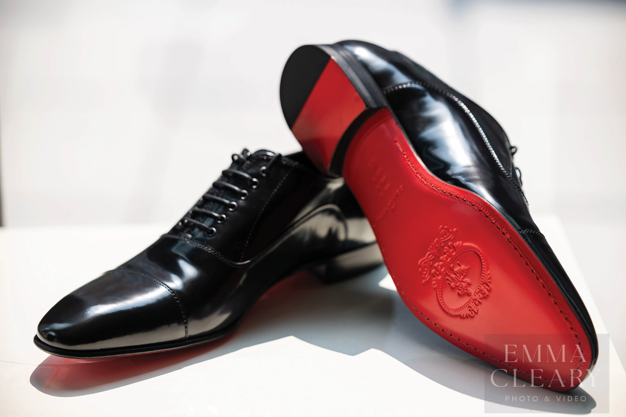 The groom's shoes