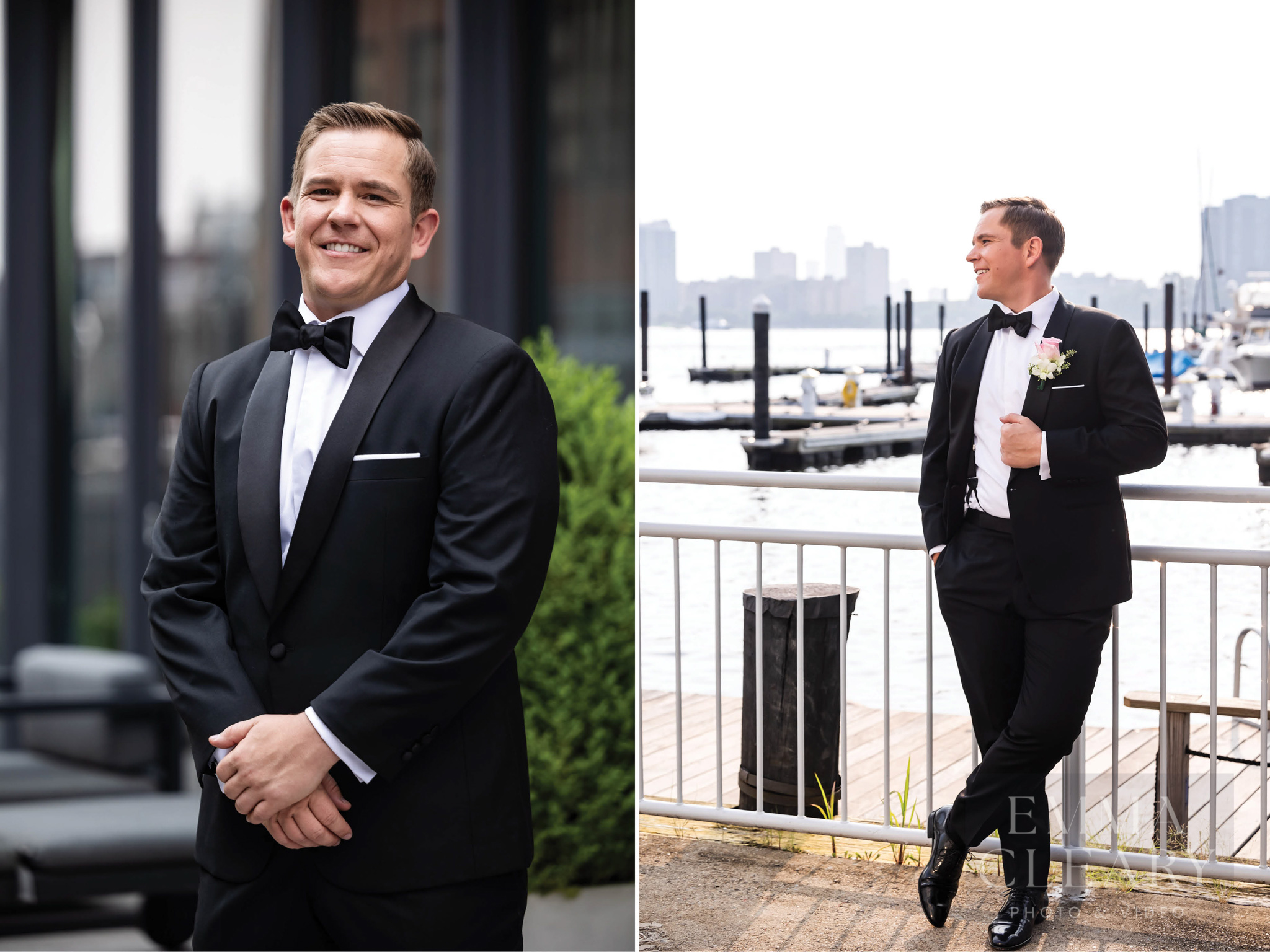 Outdoor groom's portrait