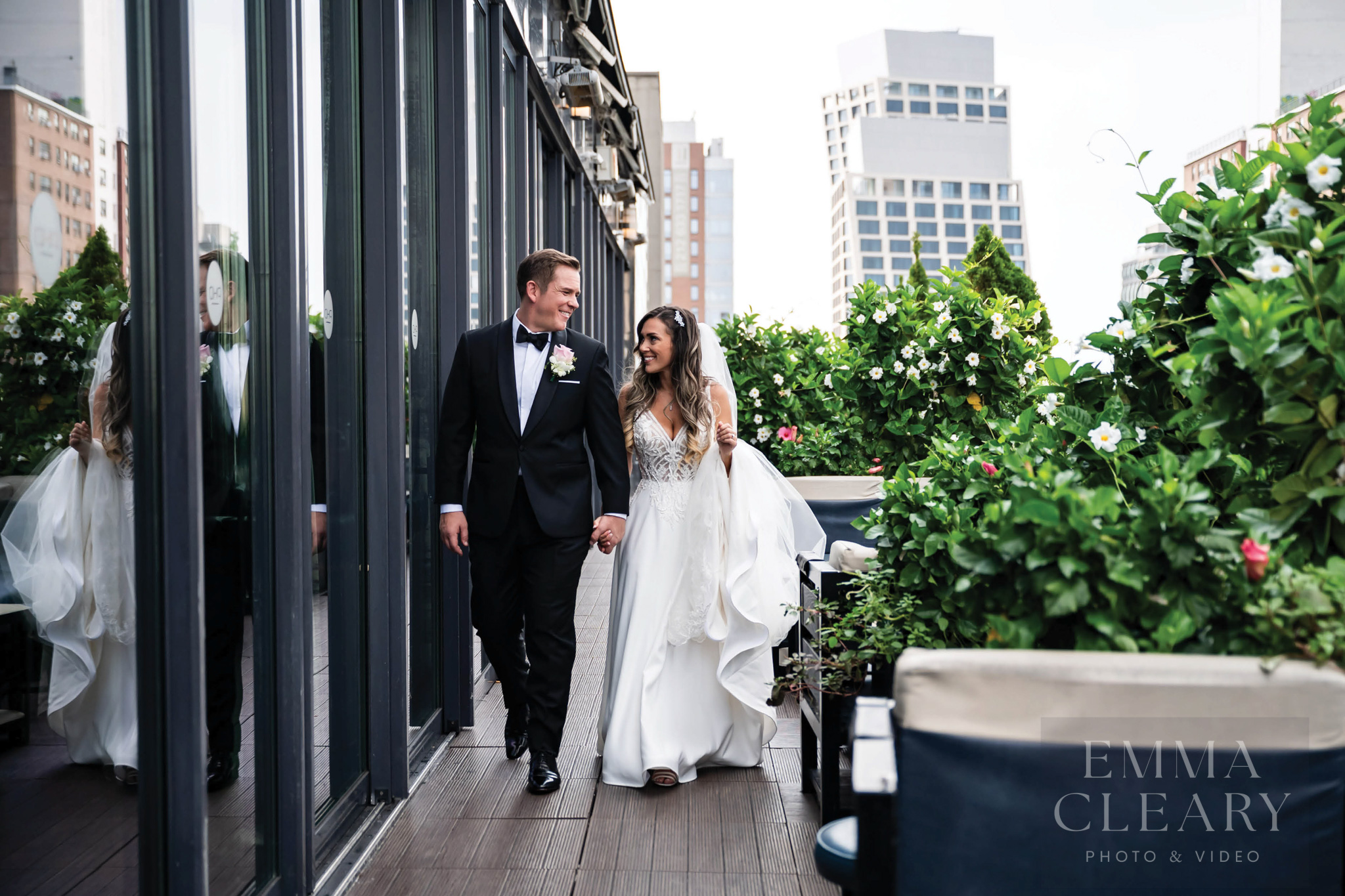 Wedding photo of the couple