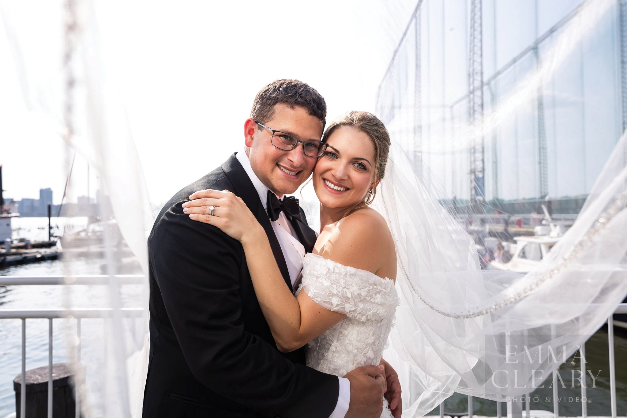Wedding photo of the couple