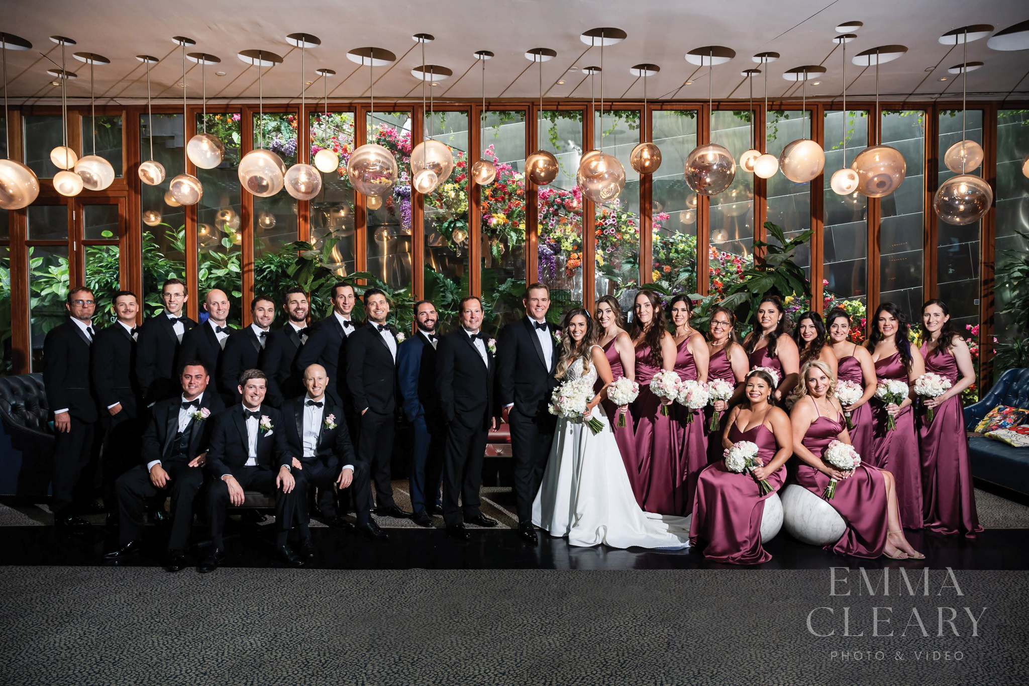 Group wedding portrait