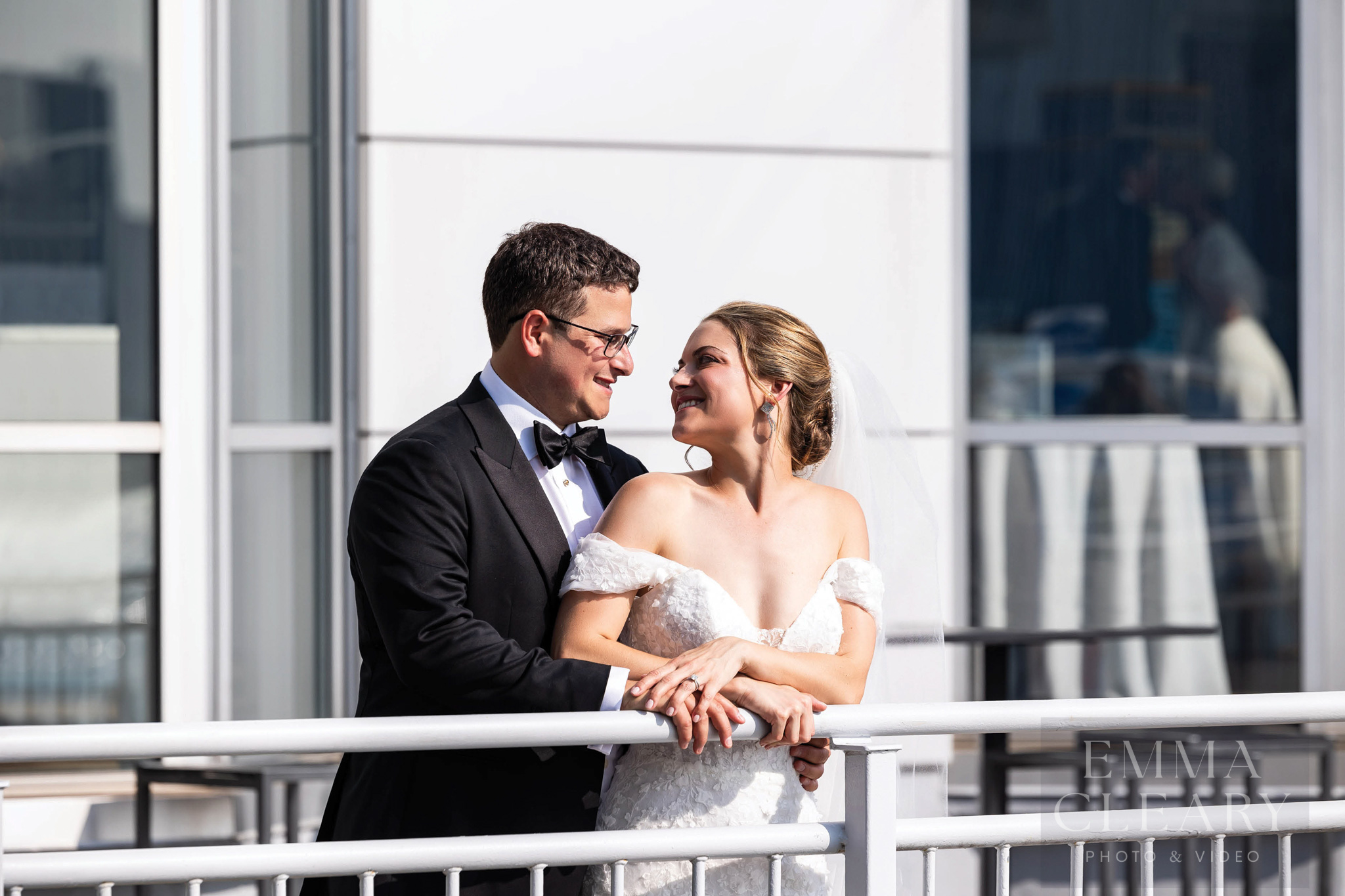 Couple's wedding photo