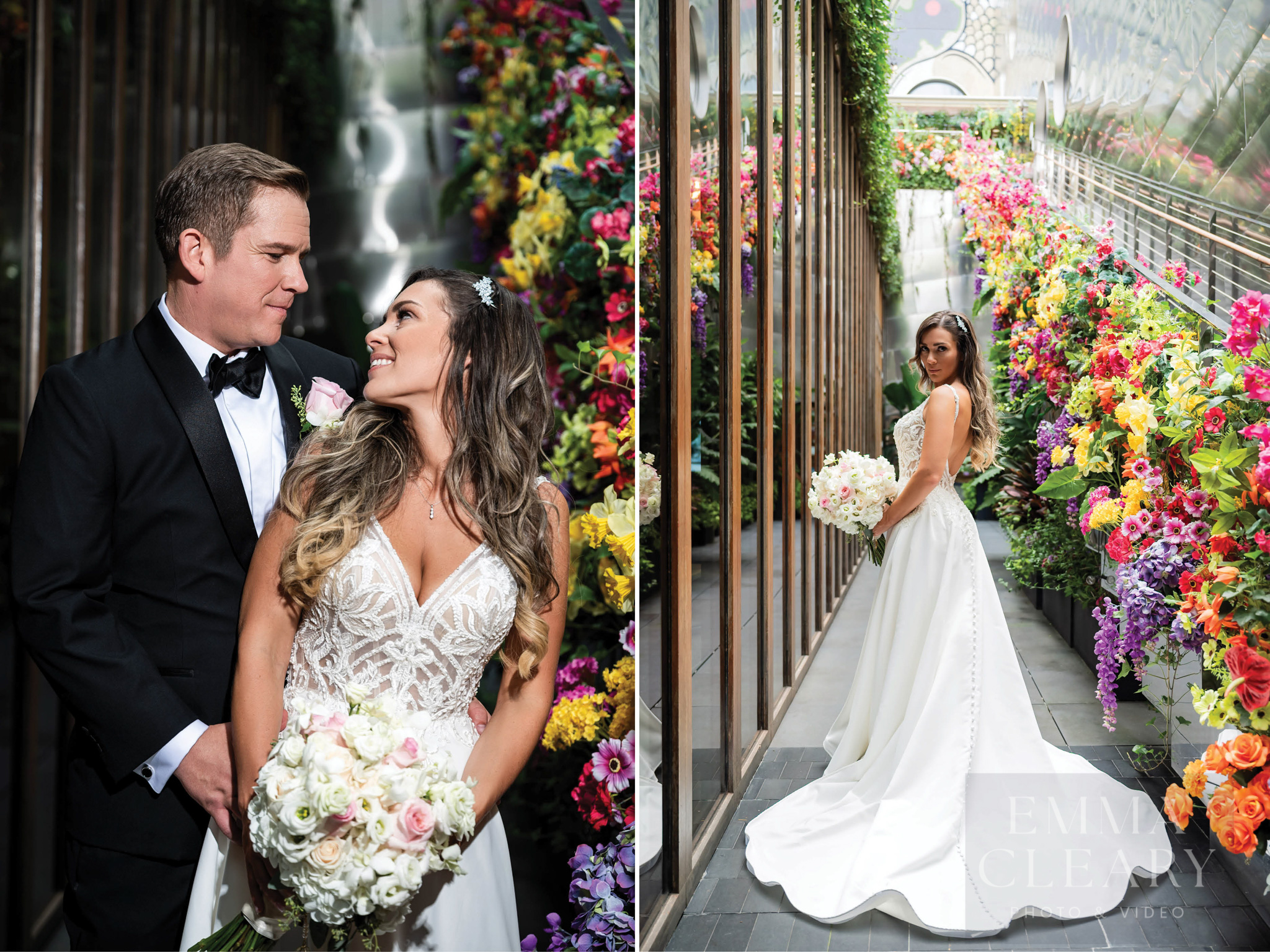Wedding photo of the couple