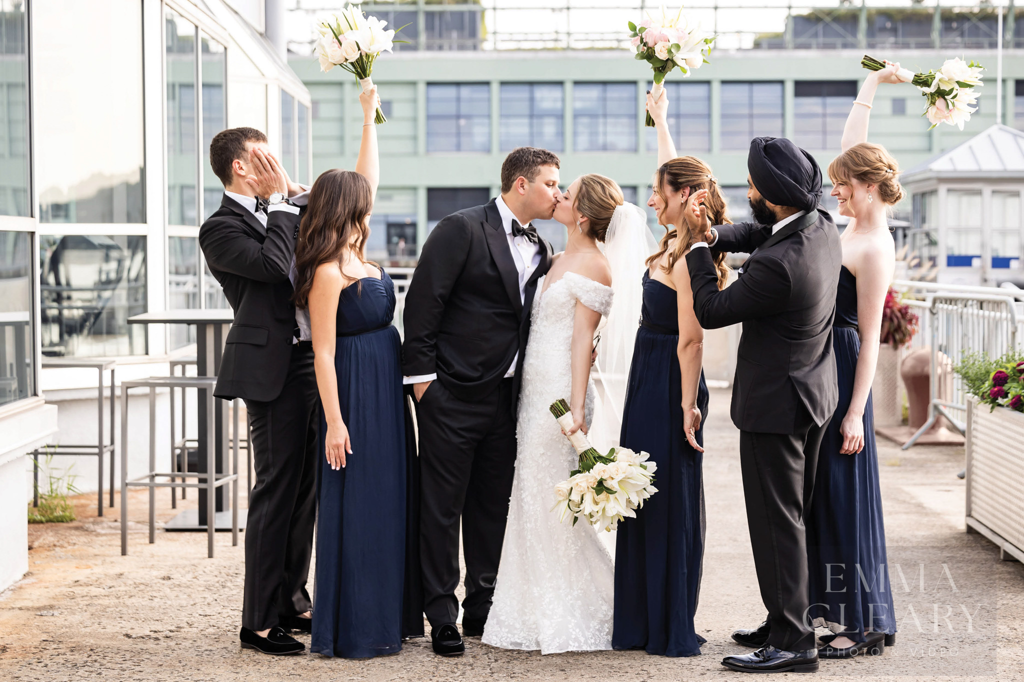 Group wedding portrait