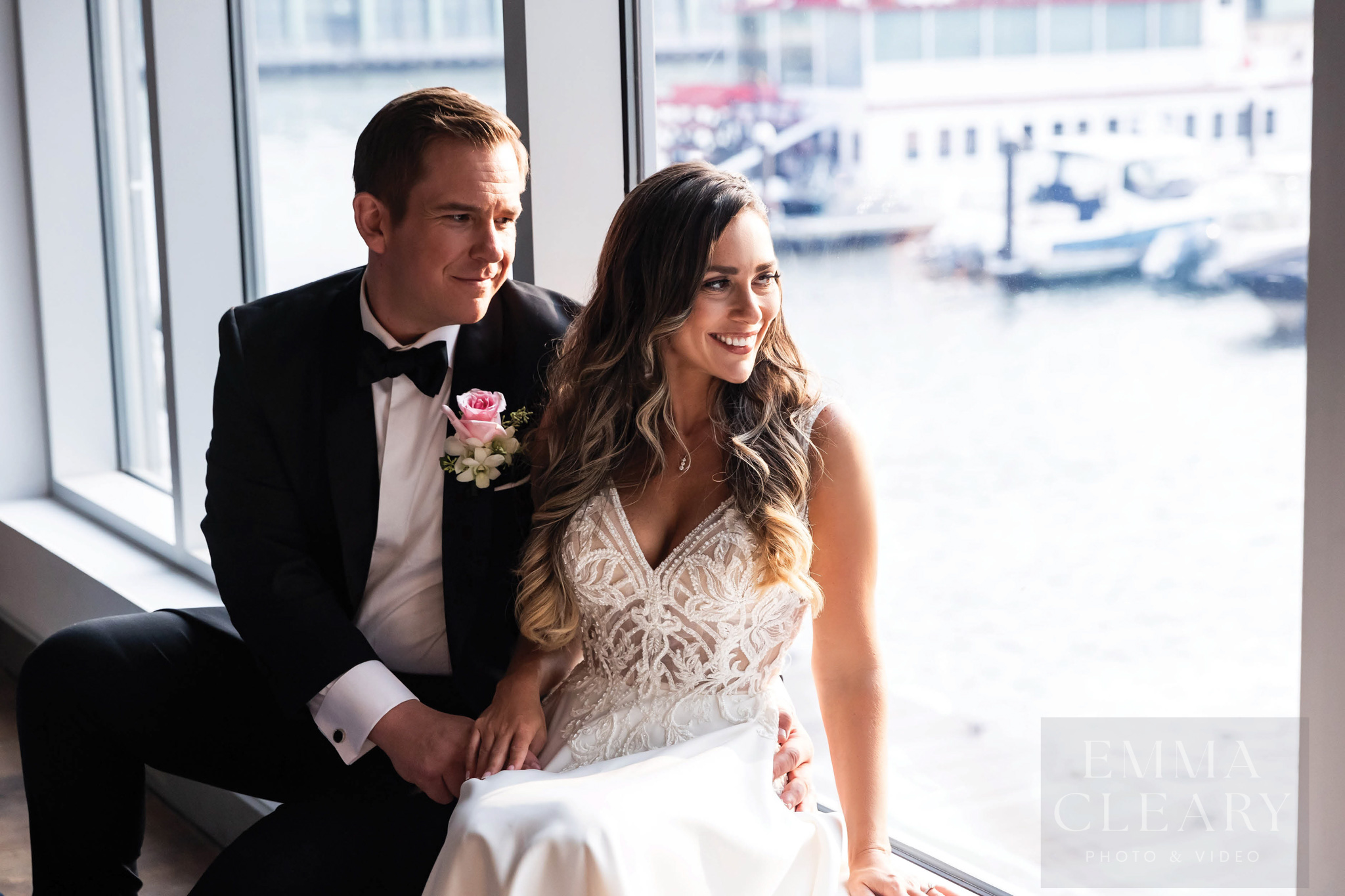 Wedding photo of the couple