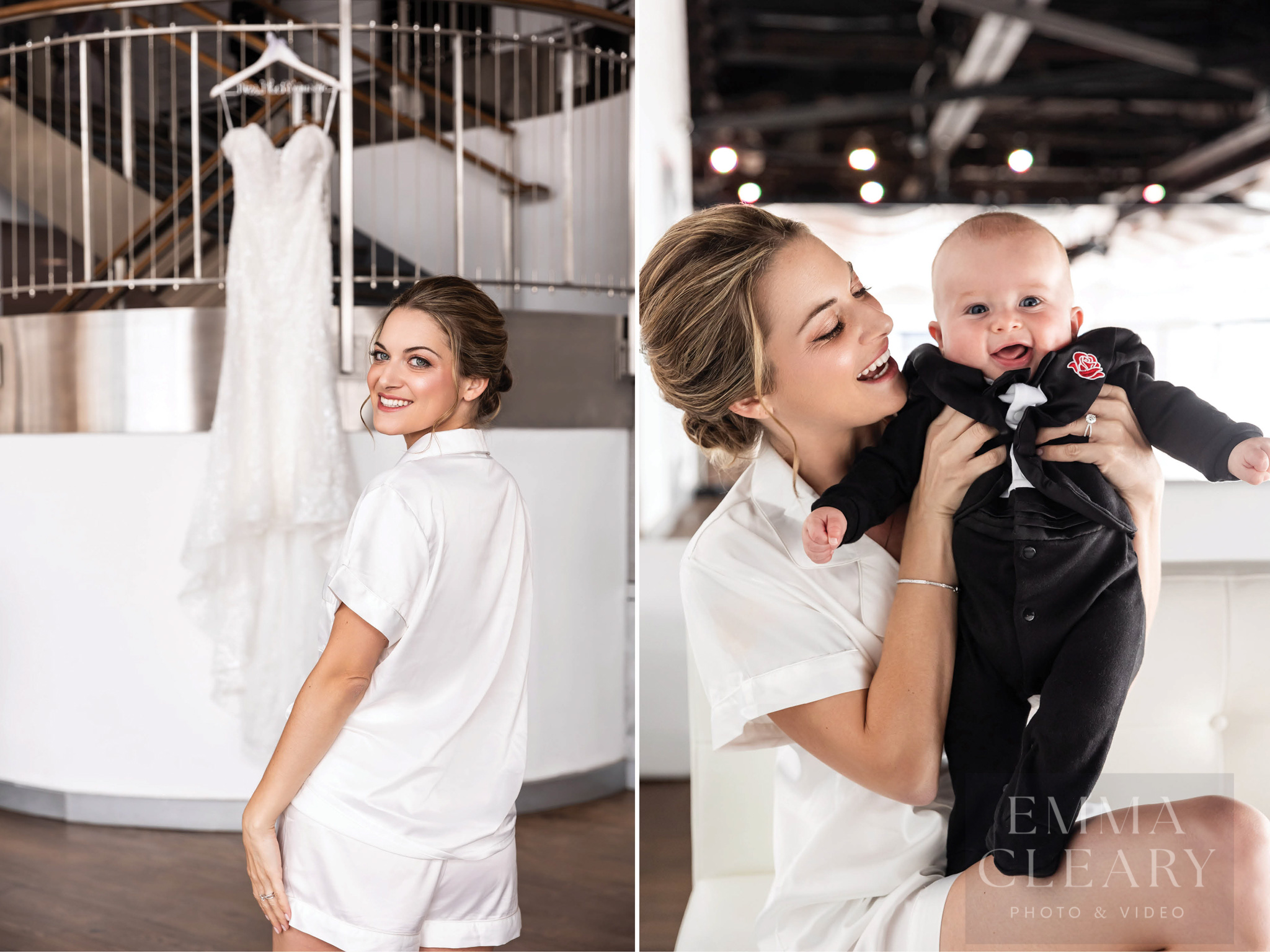 Bride and wedding dress