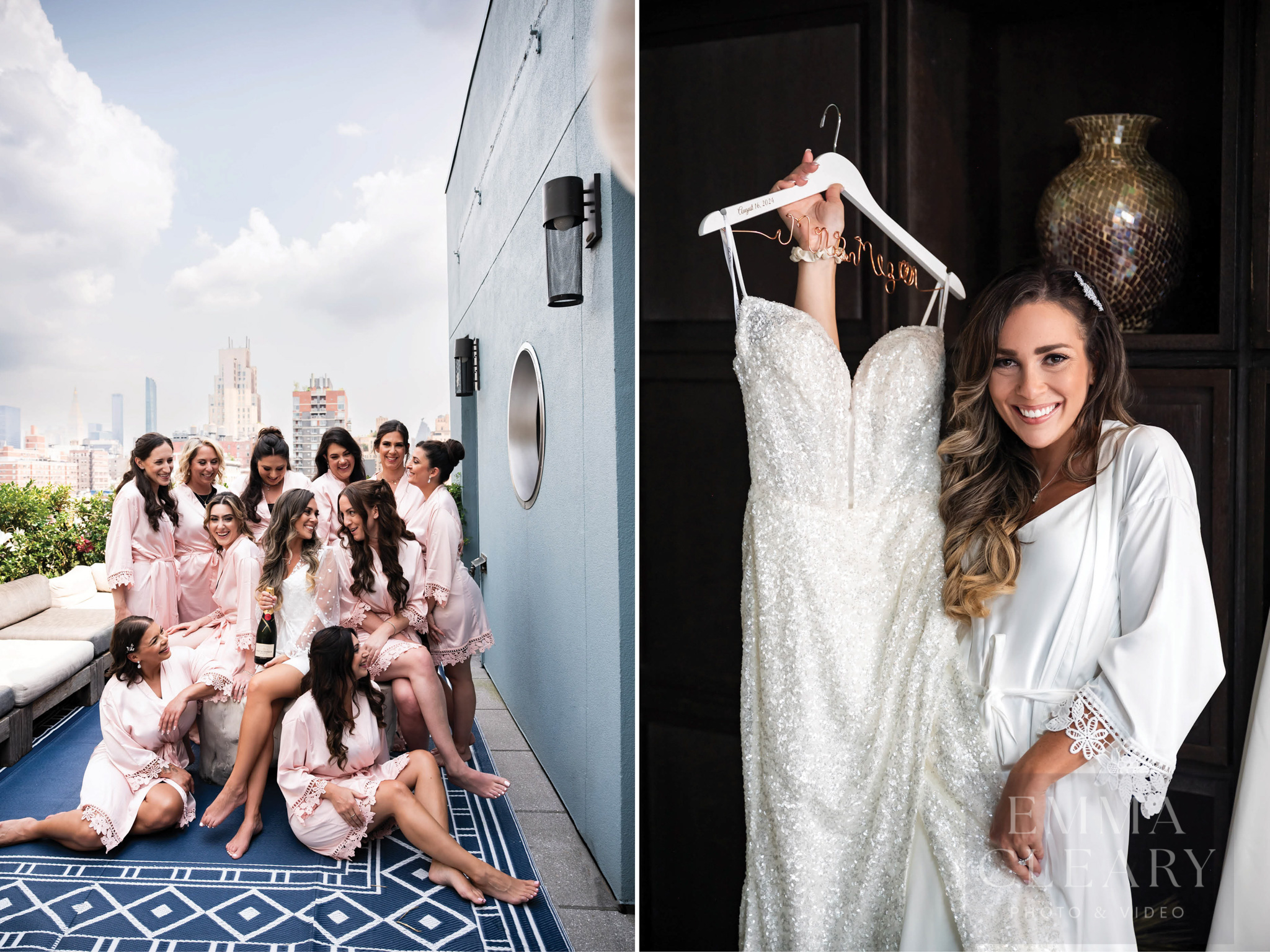 Bride and wedding dress