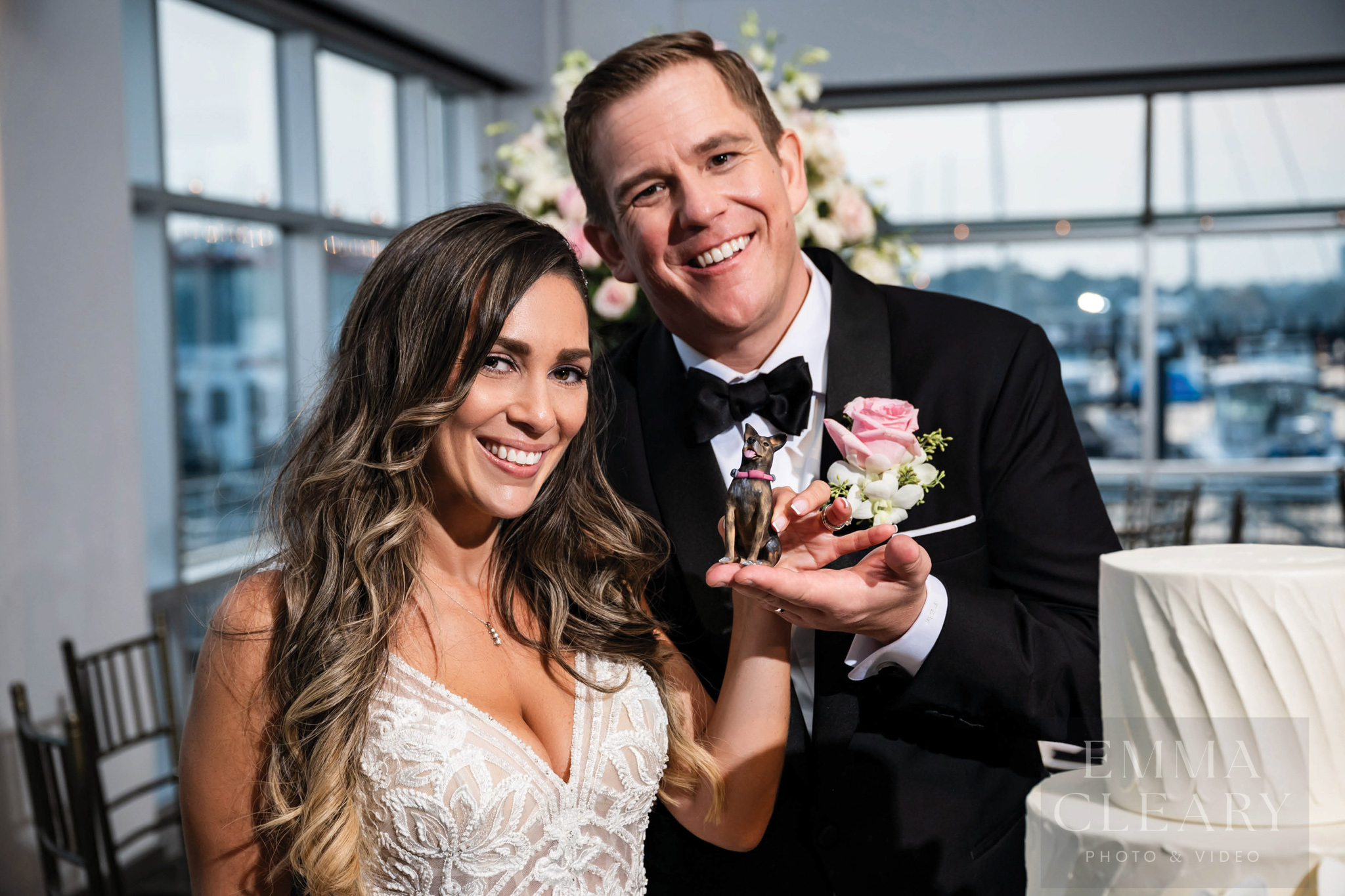 Wedding portrait of a couple