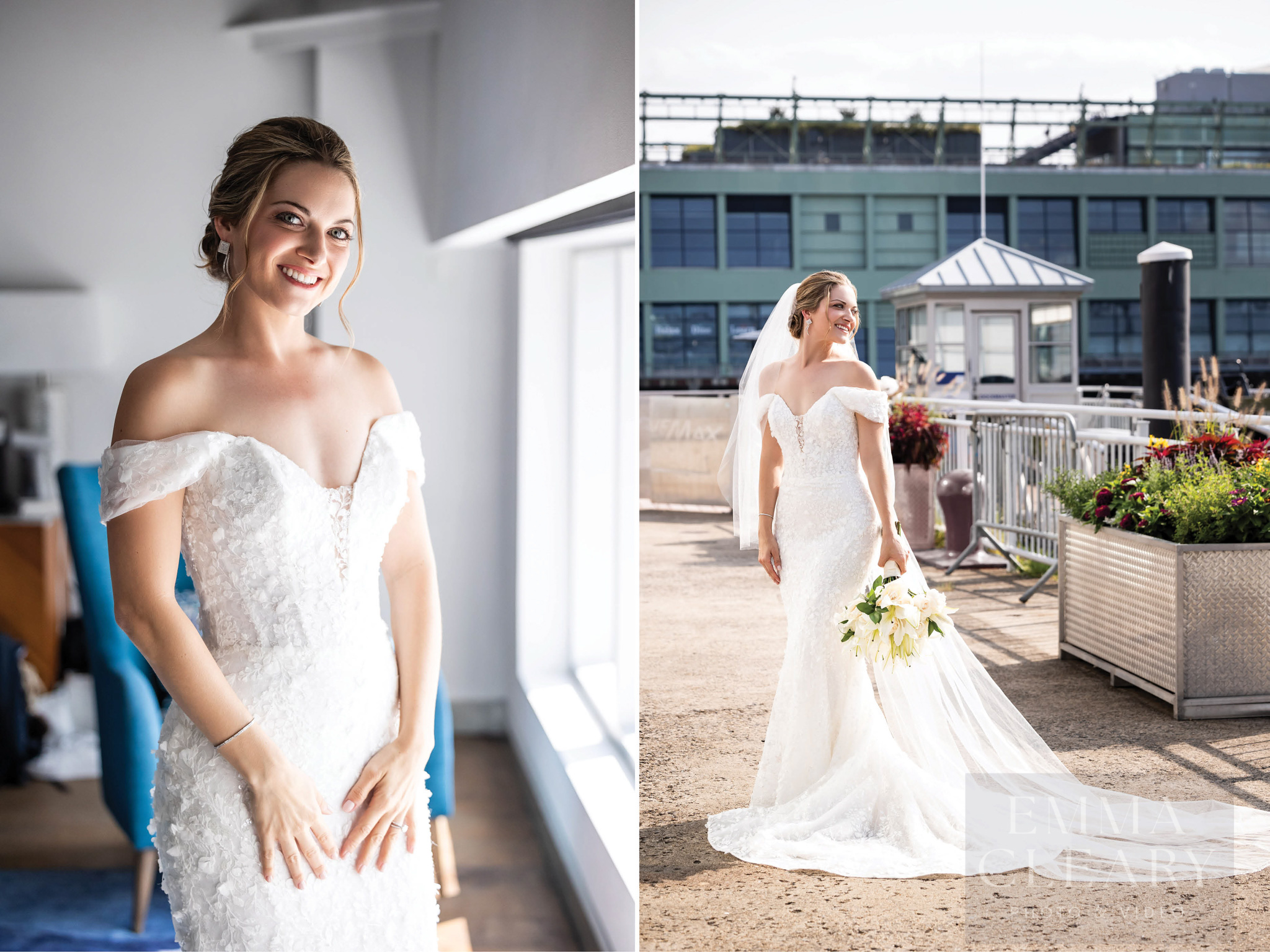 Portrait of the bride outdoors