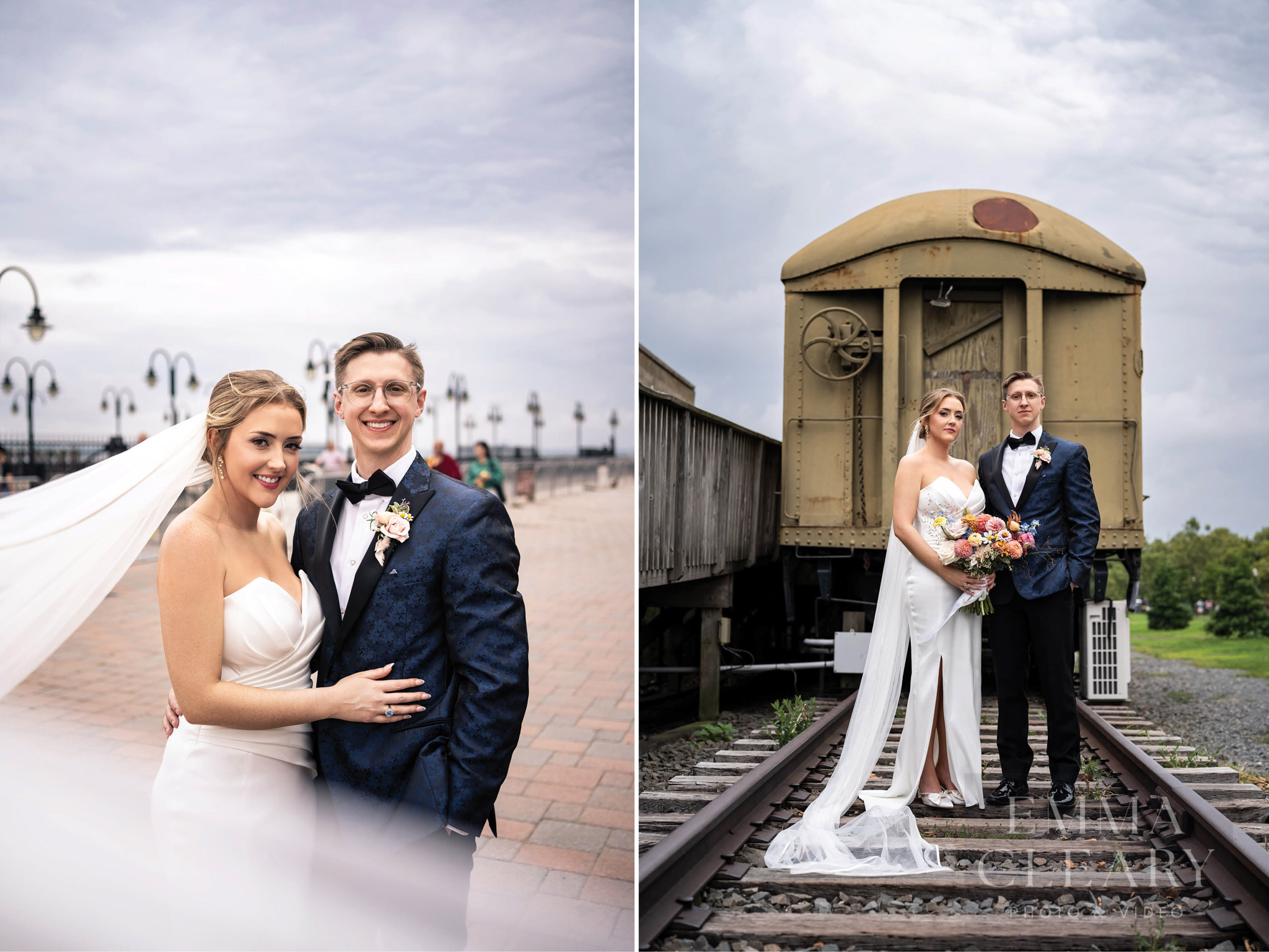 Wedding photo of the couple