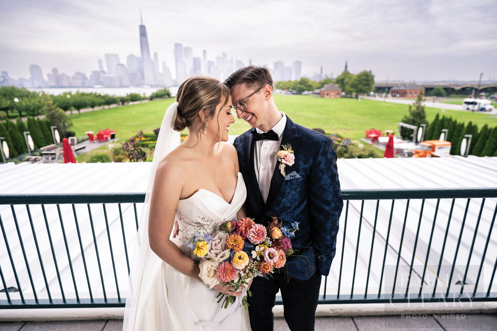 Wedding photo of the couple