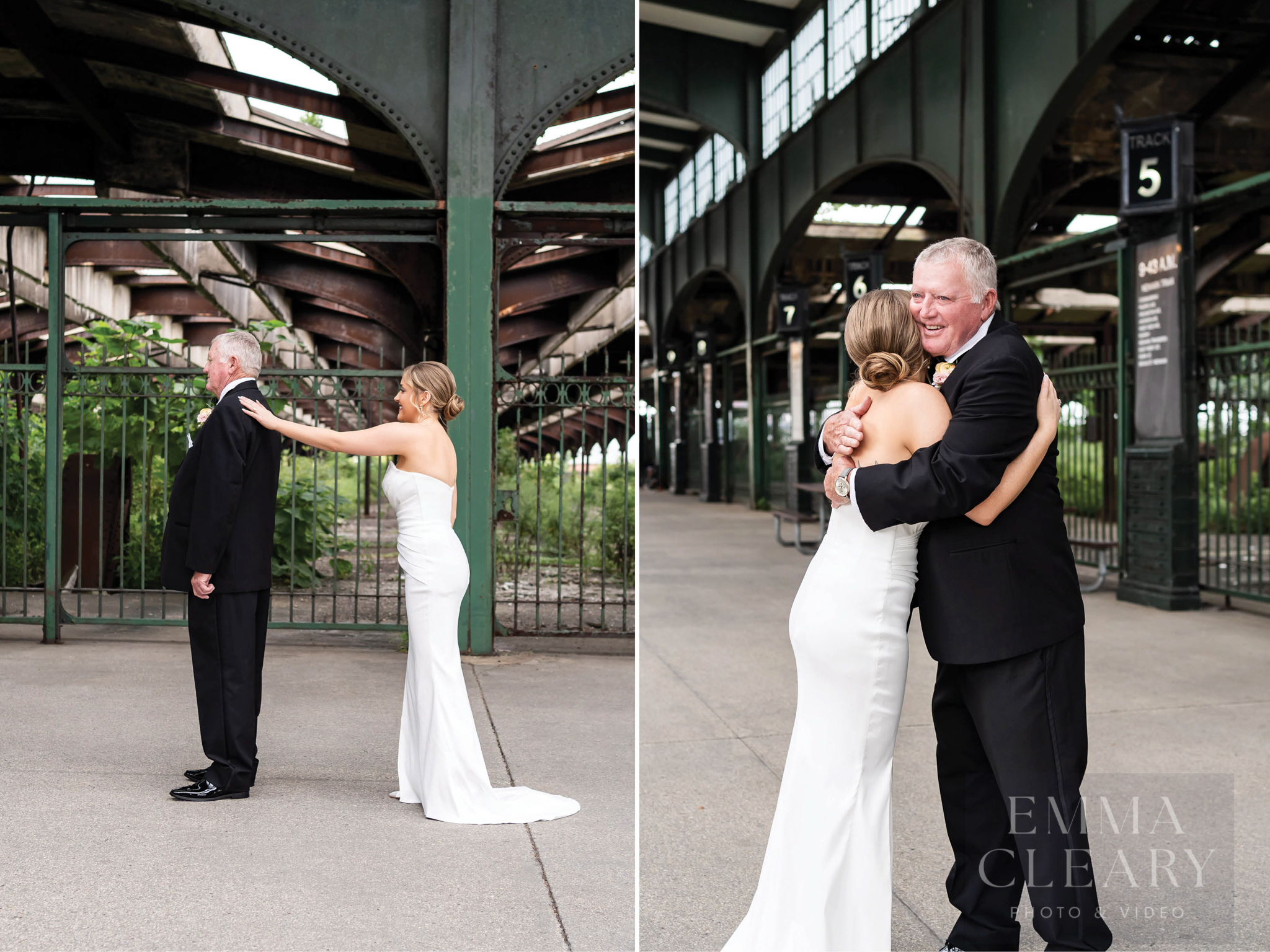 Bride and father