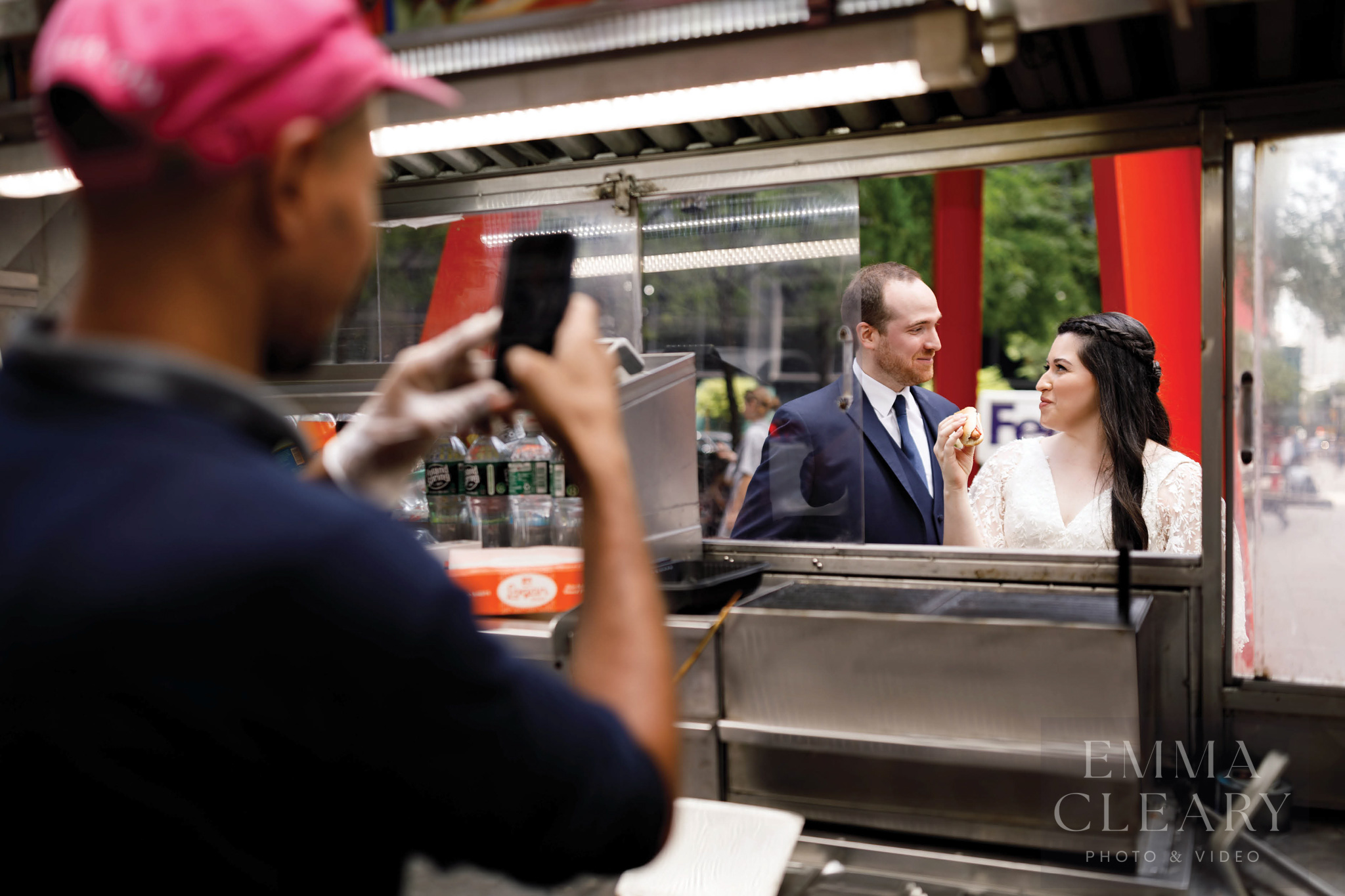 Couple's wedding photo