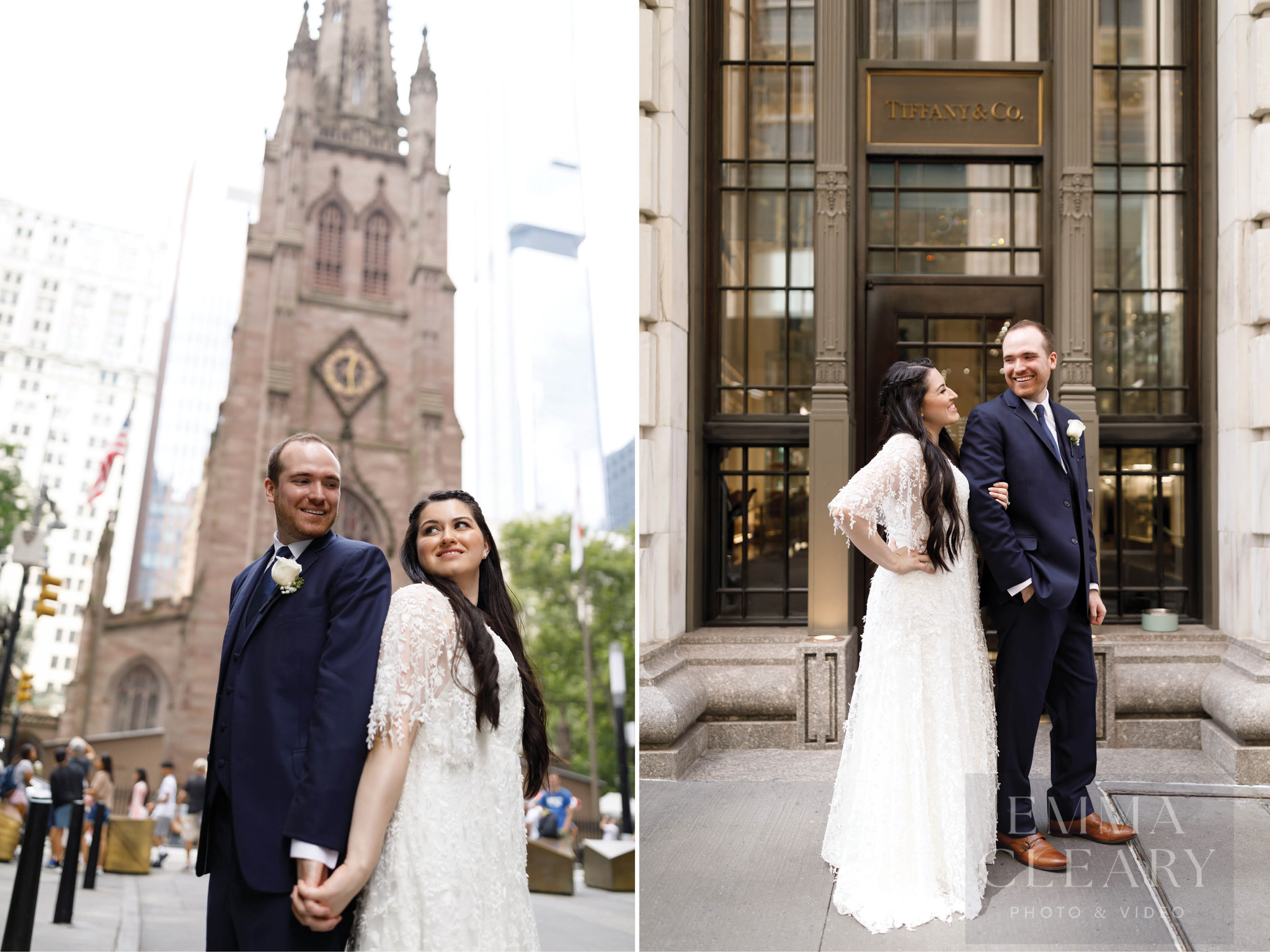 Wedding portrait of a couple