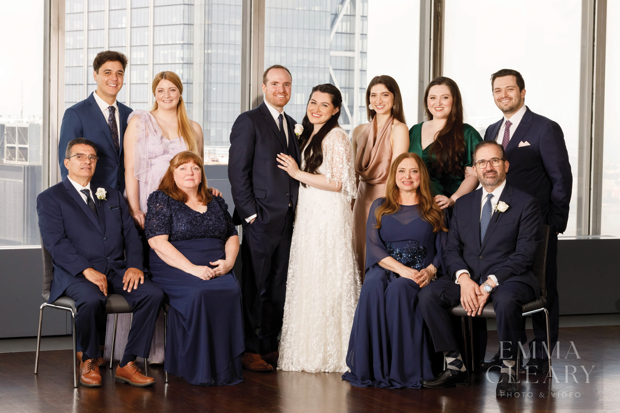 Group wedding portrait