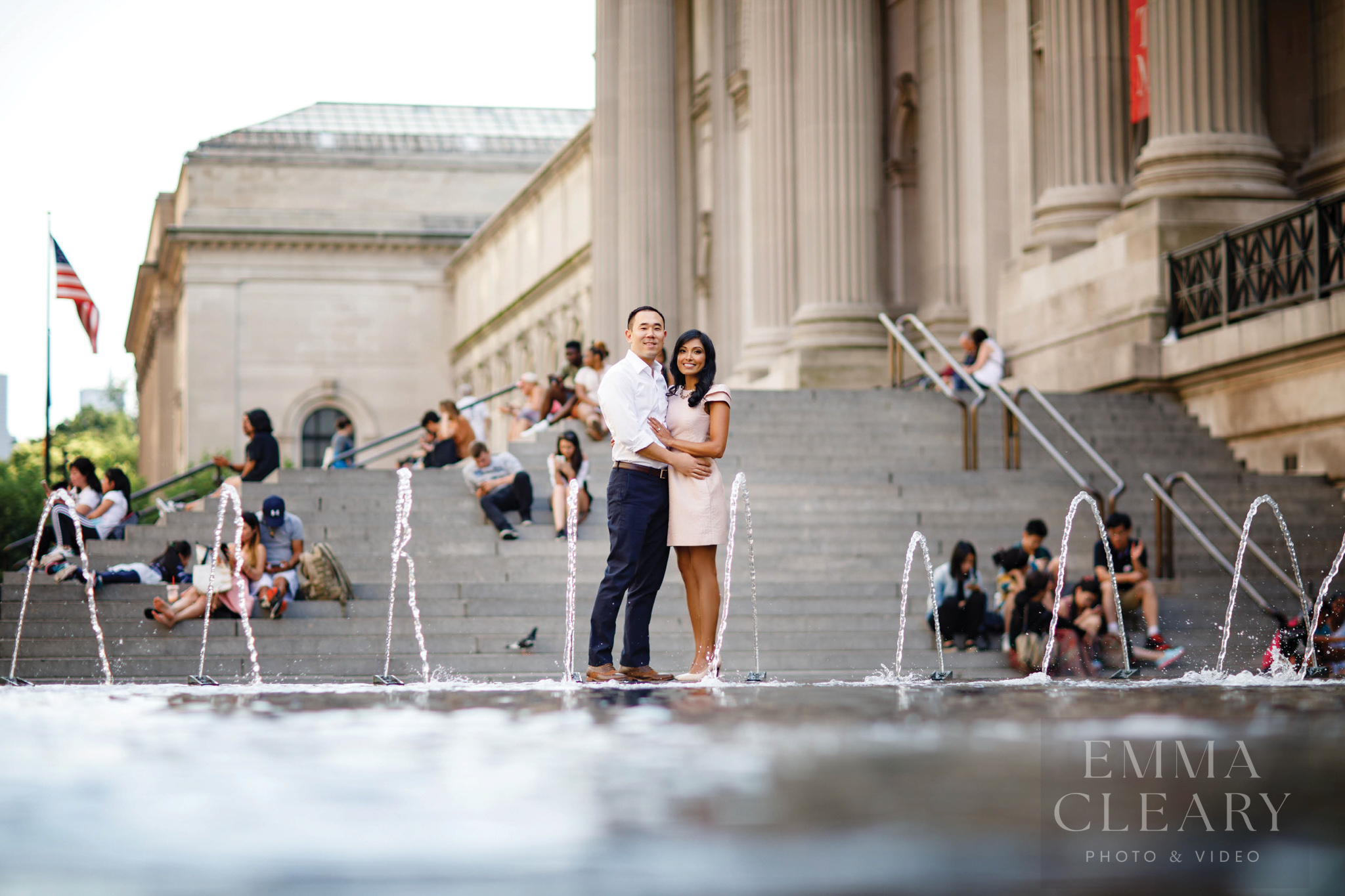An engaged couple