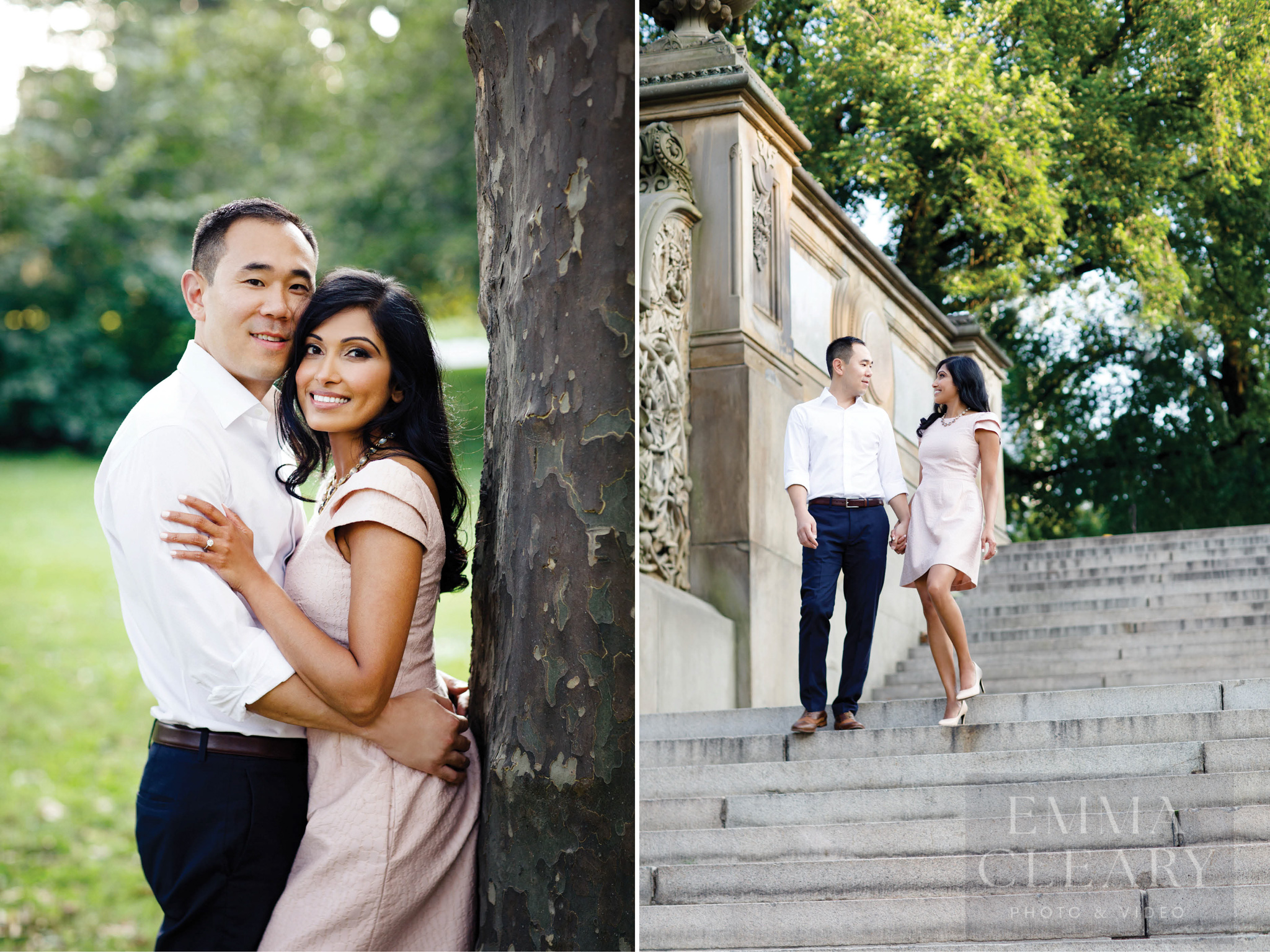 An engaged couple