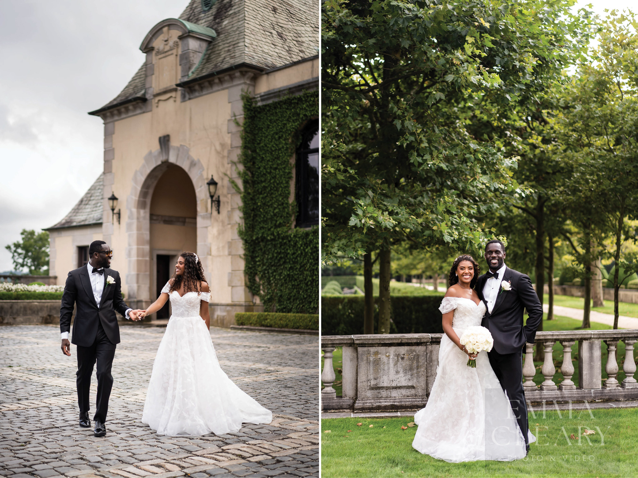 Portrait of the bride and groom