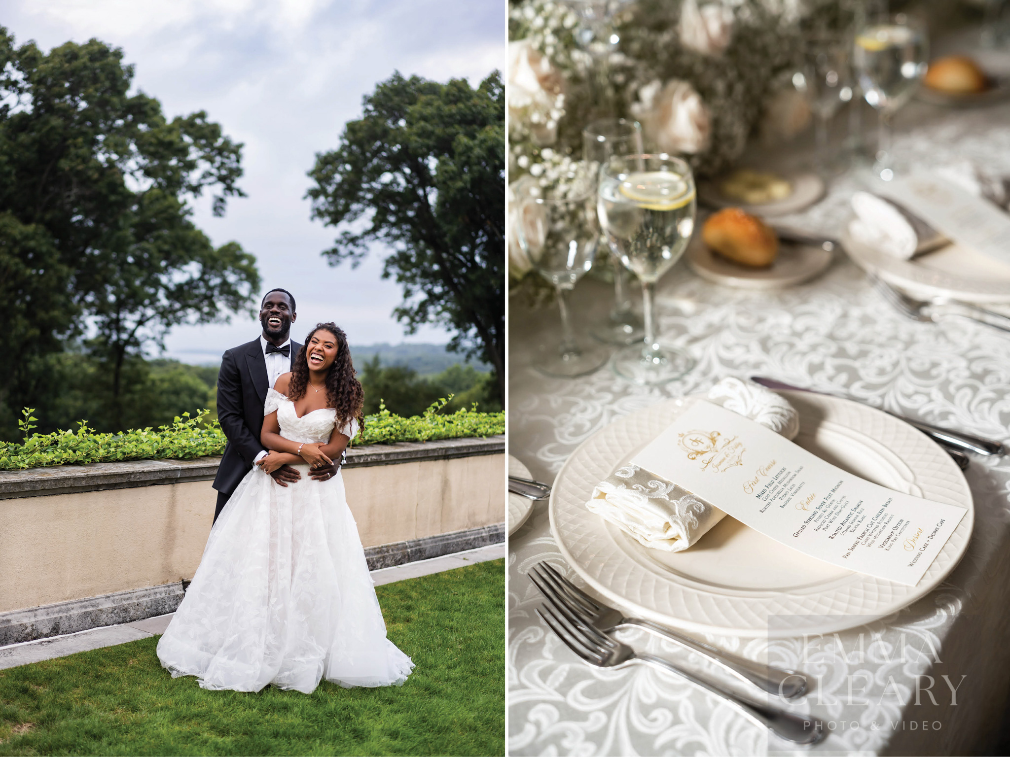 Wedding photo of the couple