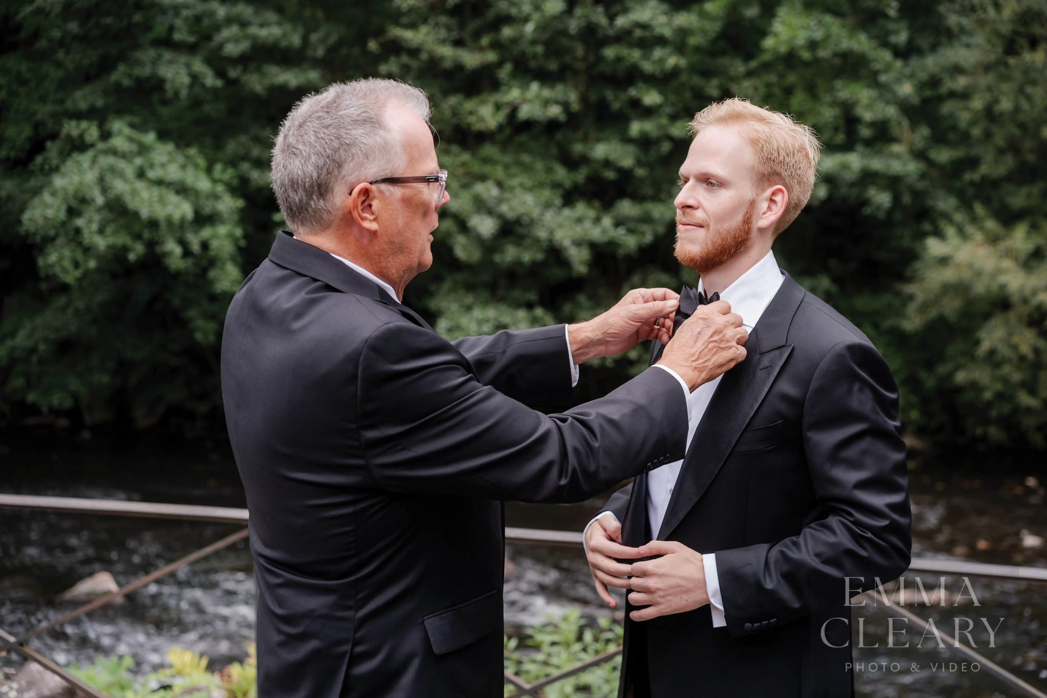 The groom and the father