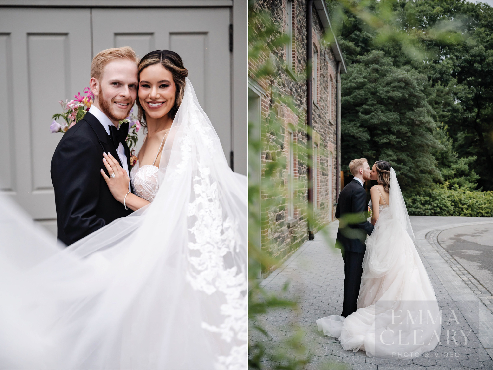 Wedding photo of the couple