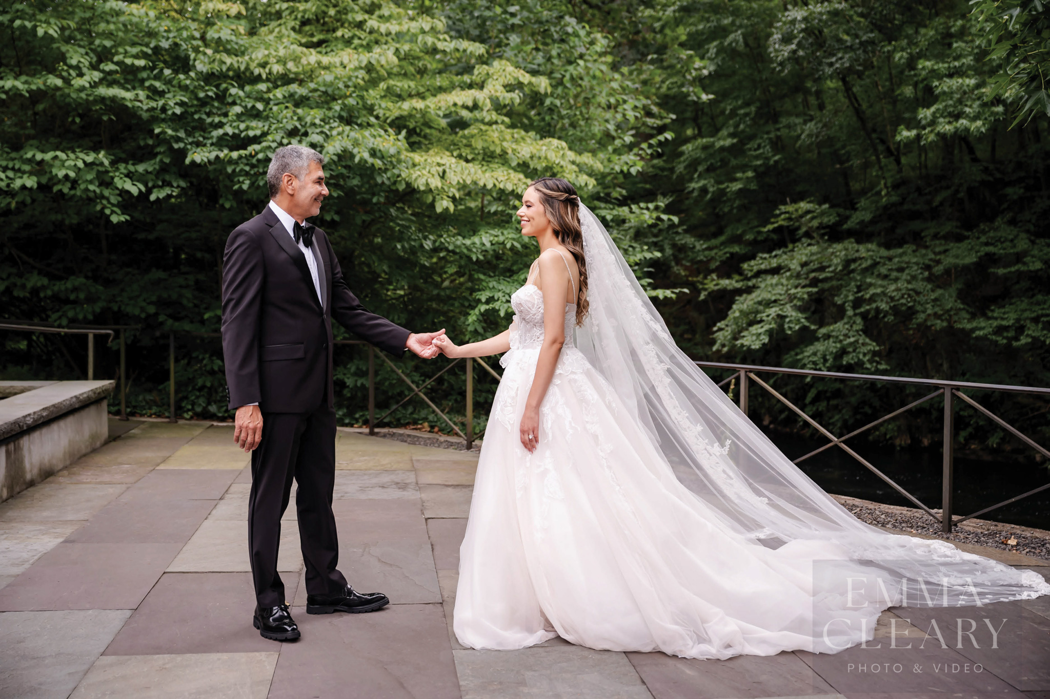 Bride and father