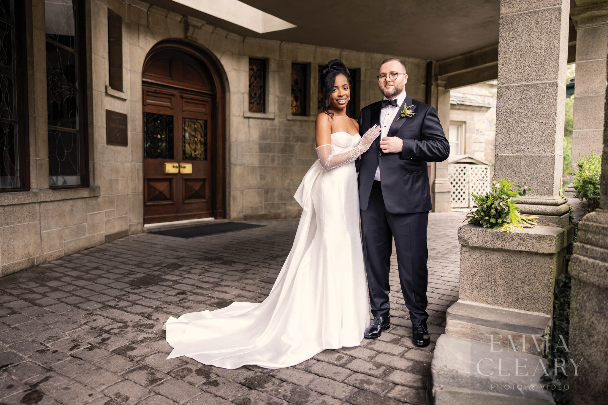 Couple's wedding photo