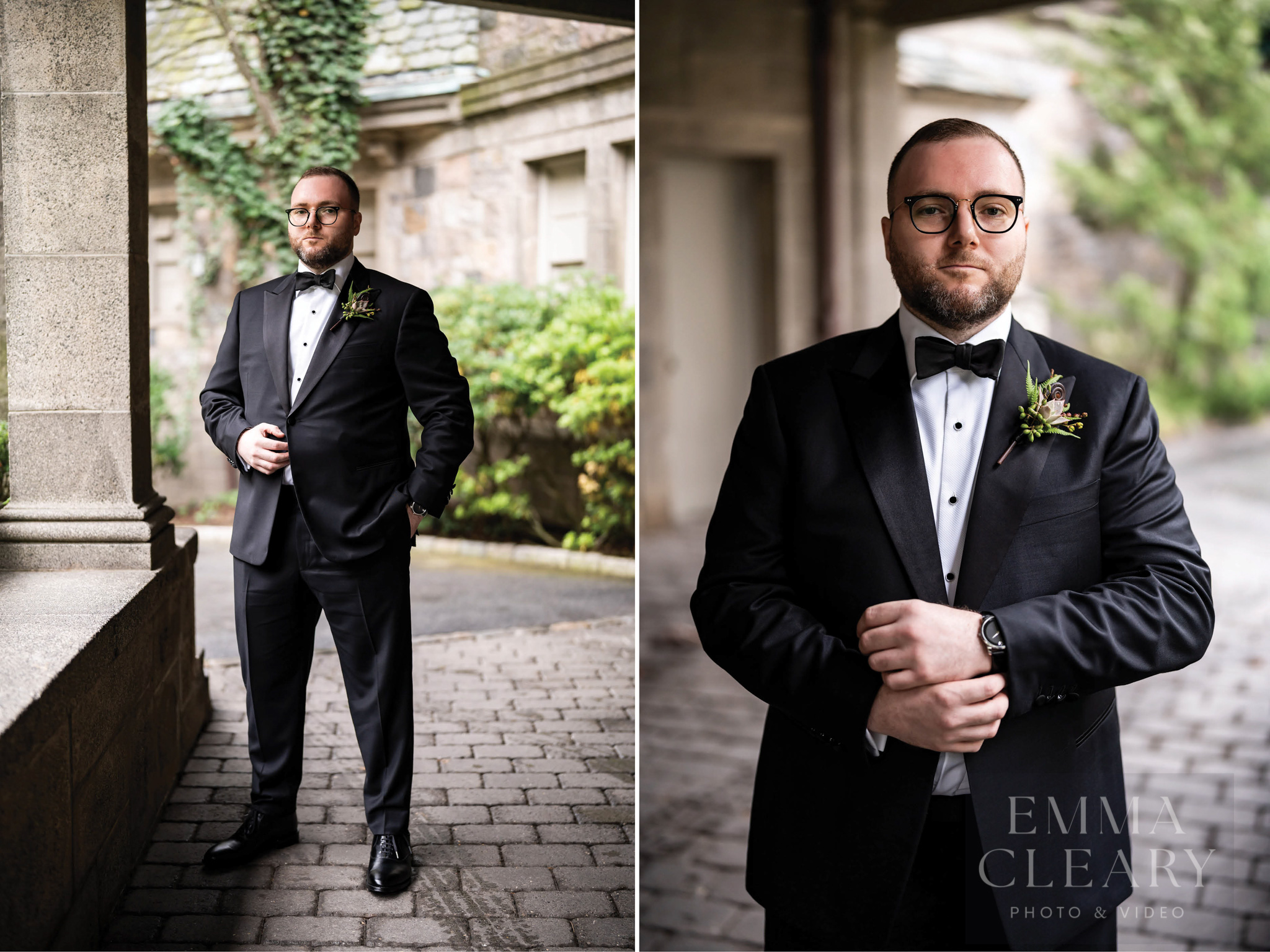 Outdoor groom's portrait