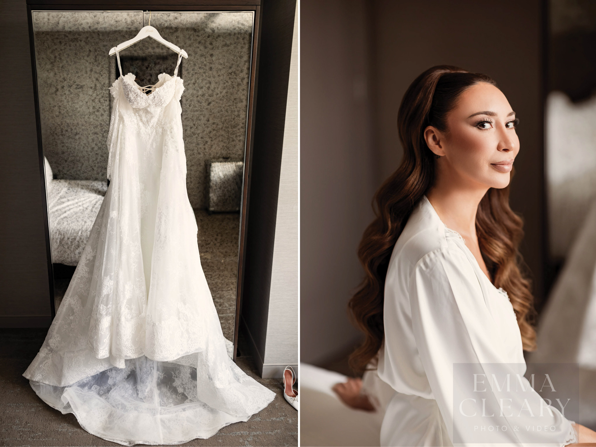 Bride and wedding dress