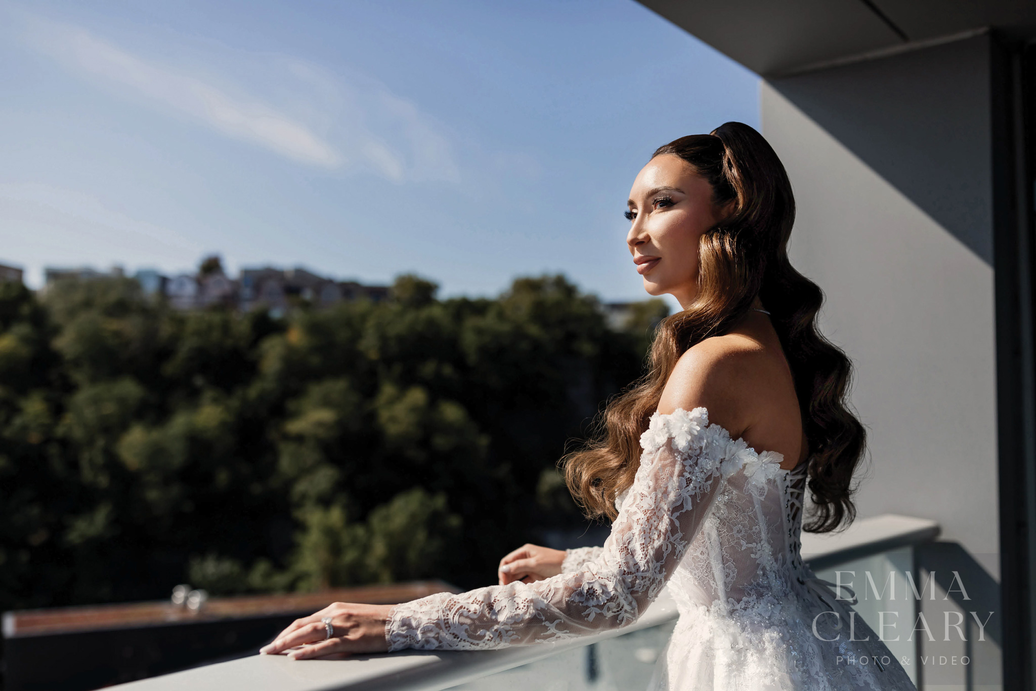 Wedding photo of the bride